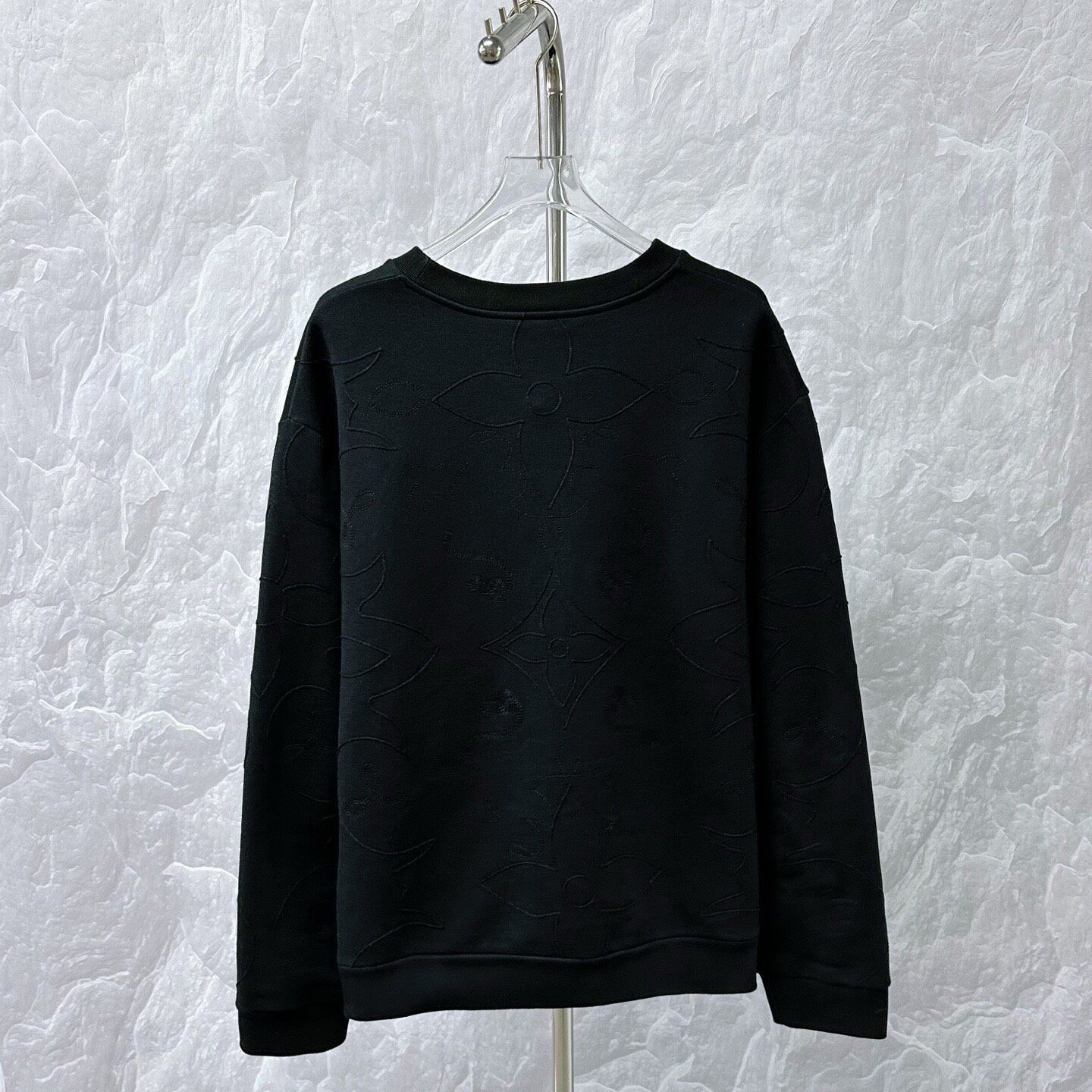 Louis Vuitton FW24 Black Monogram Sweatshirt — label