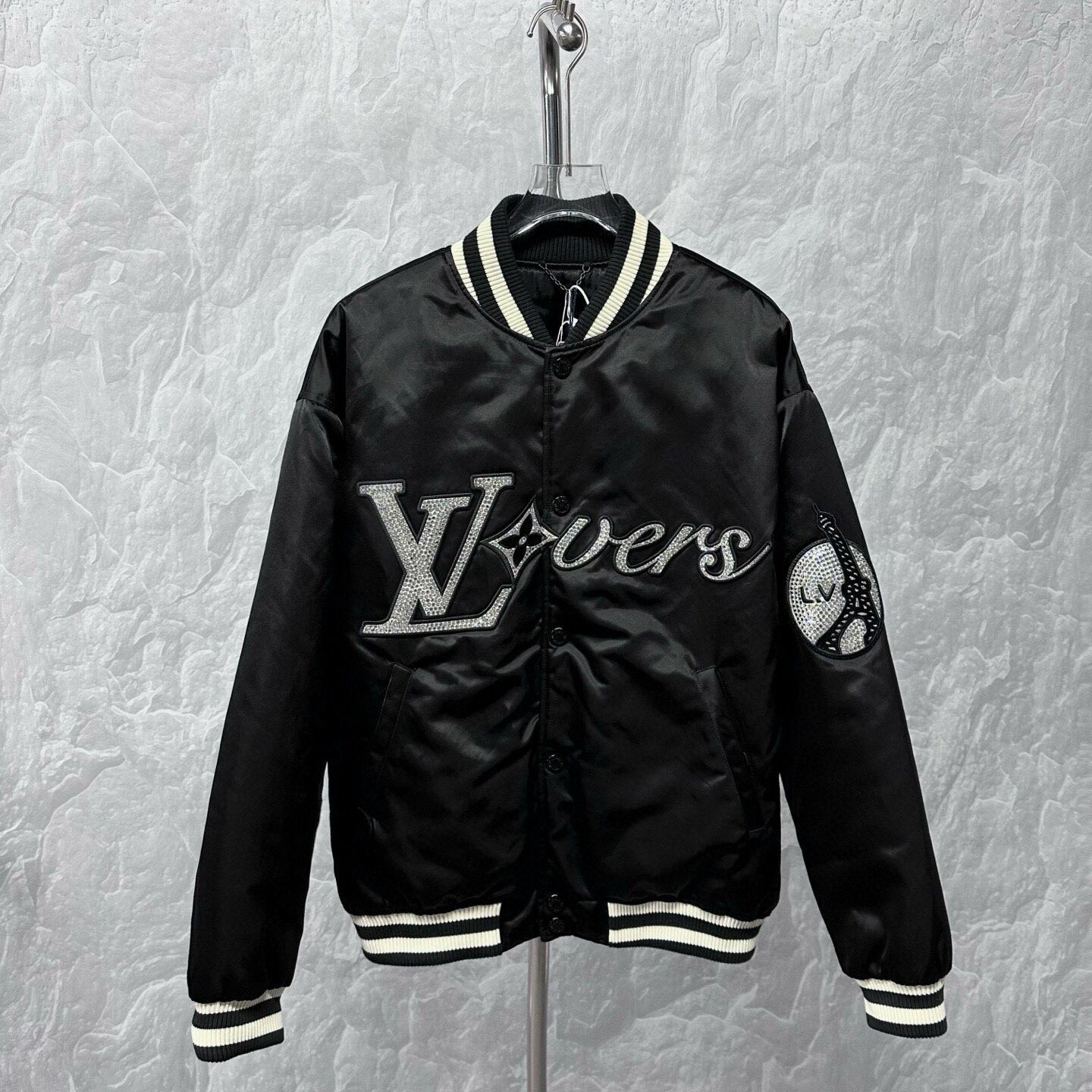 Louis Vuitton SS24 Rhinestone Bomber Jacket