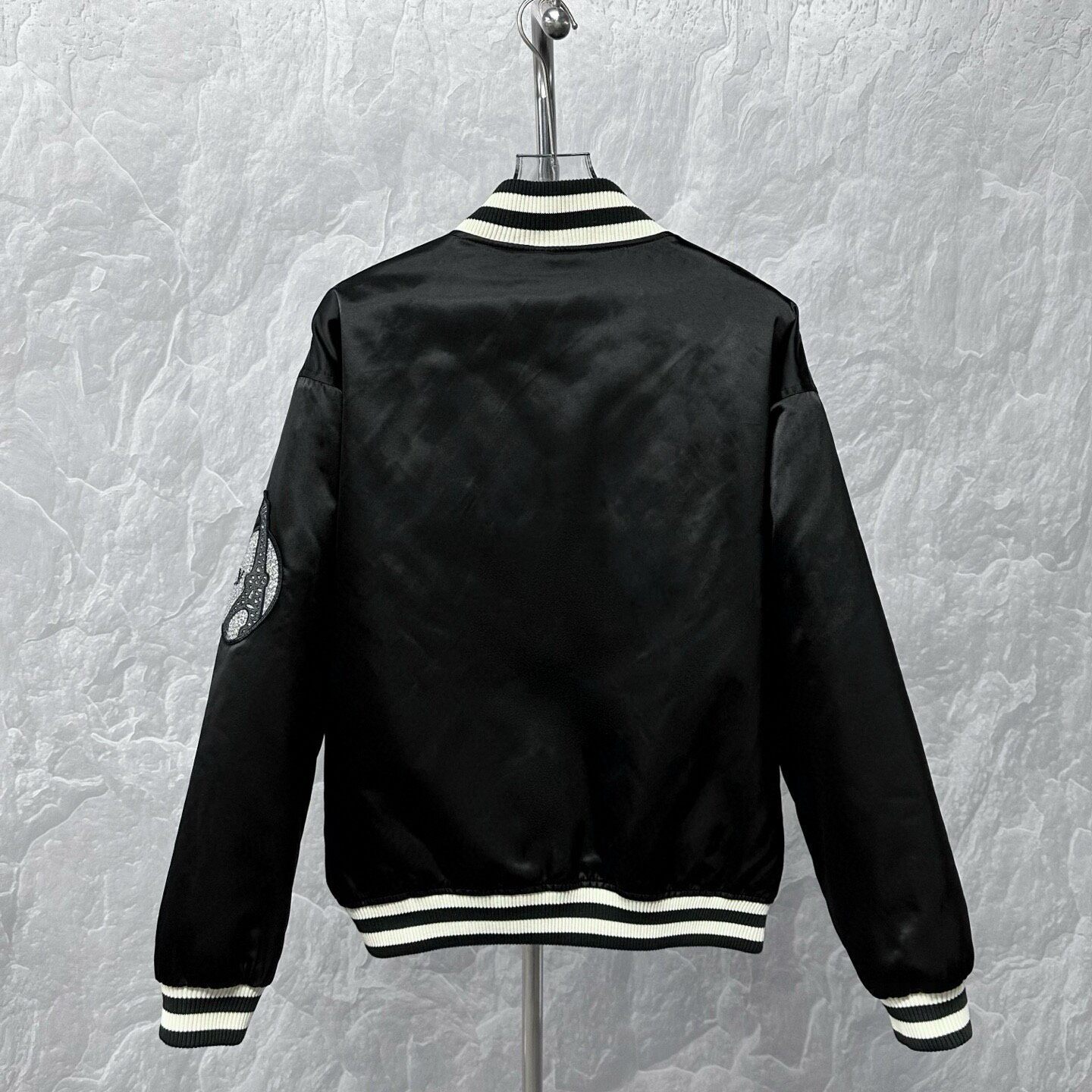Louis Vuitton SS24 Rhinestone Bomber Jacket — front