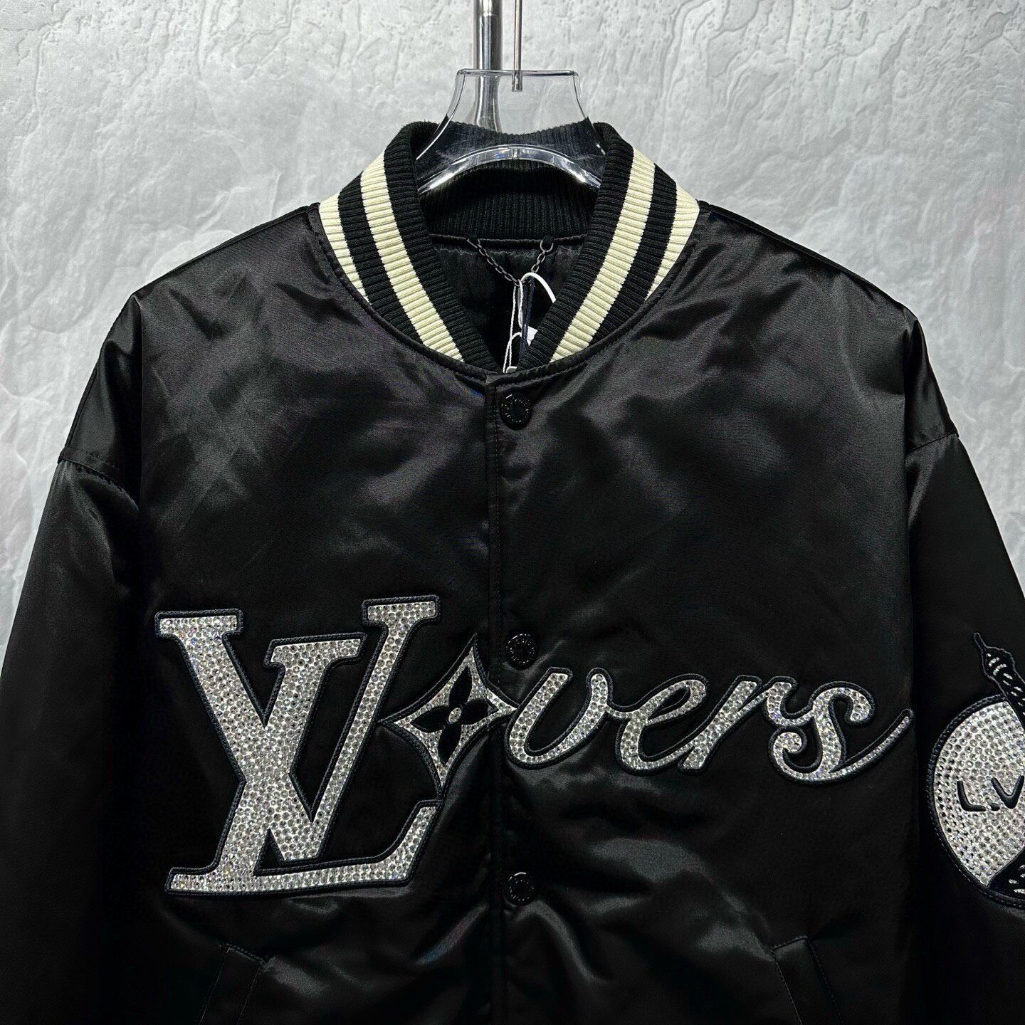 Louis Vuitton SS24 Rhinestone Bomber Jacket — back