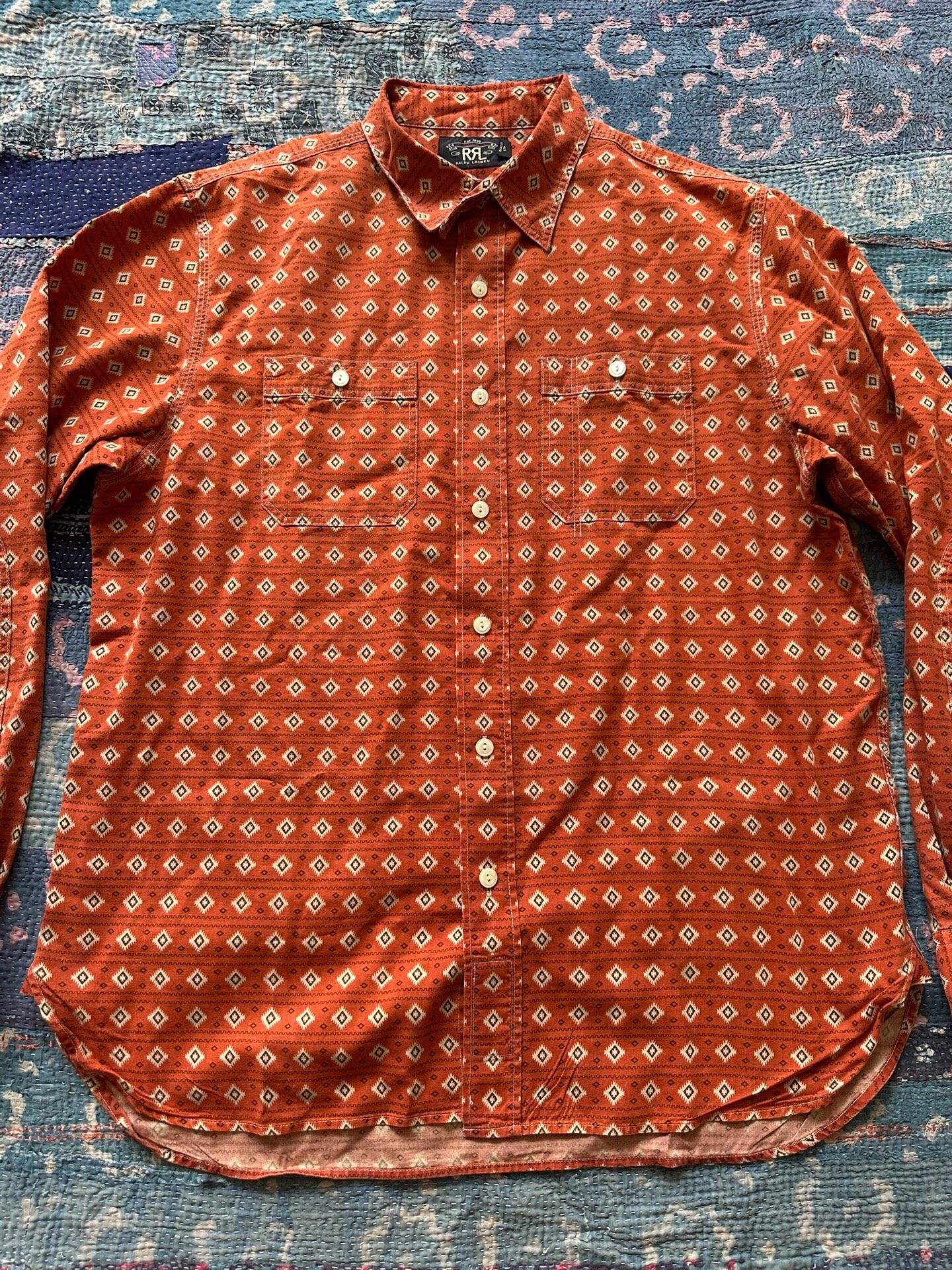 RRL Southwest Print Button-Down Shirt