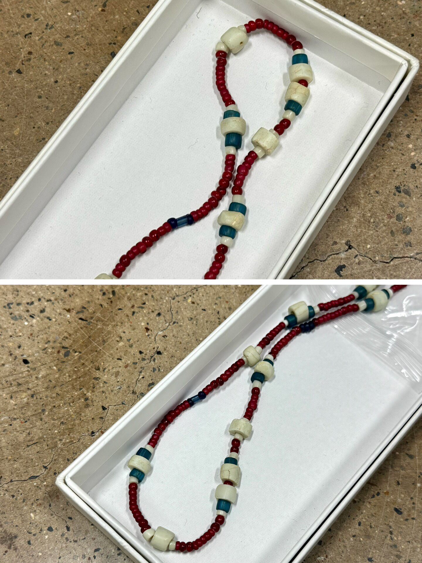 Visvim Trade Beads Necklace — label