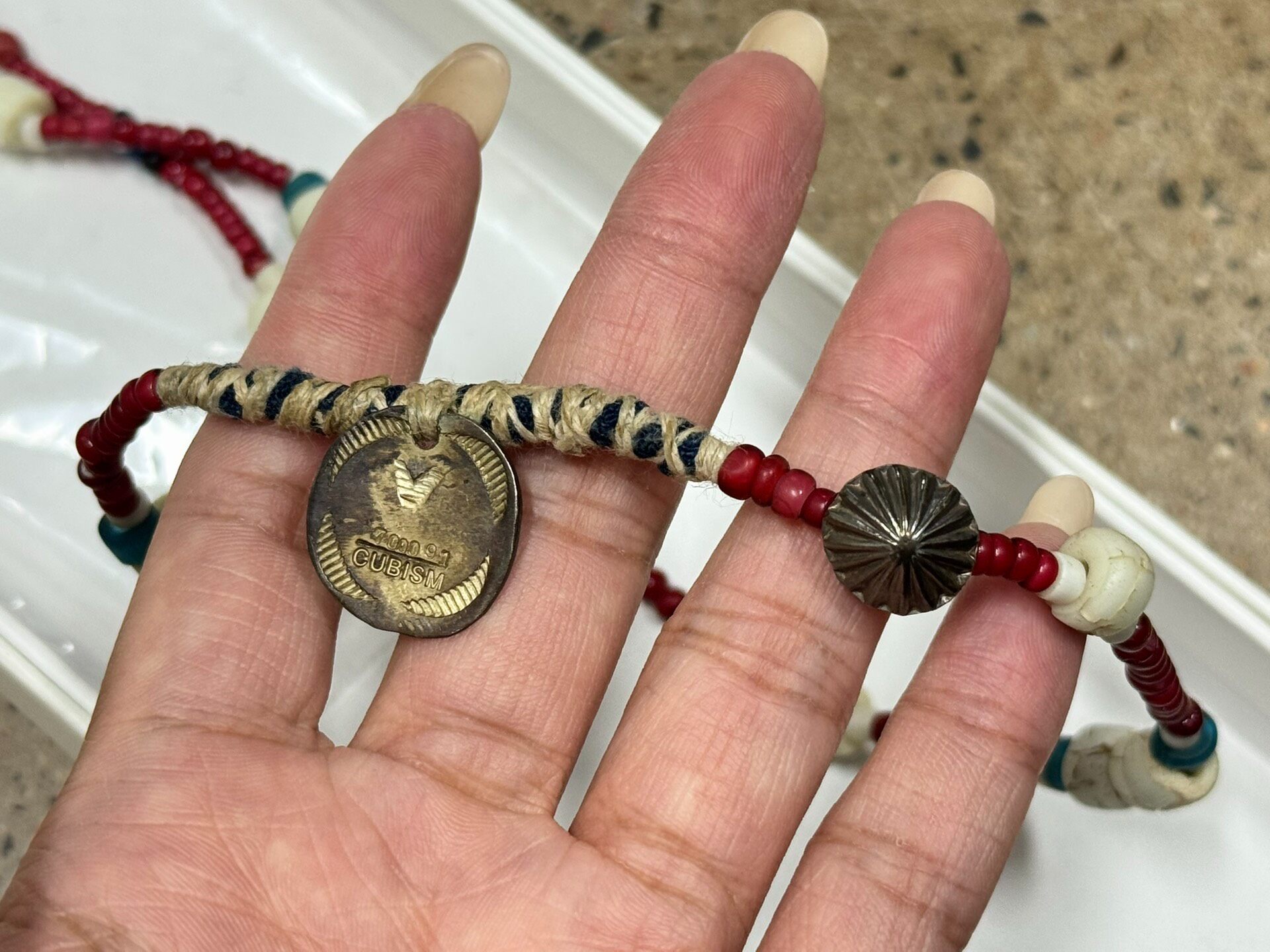 Visvim Trade Beads Necklace — front