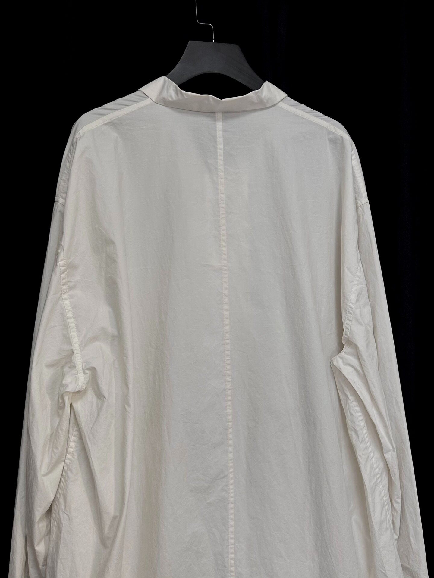 Bergfabel White Oversize Coat — back