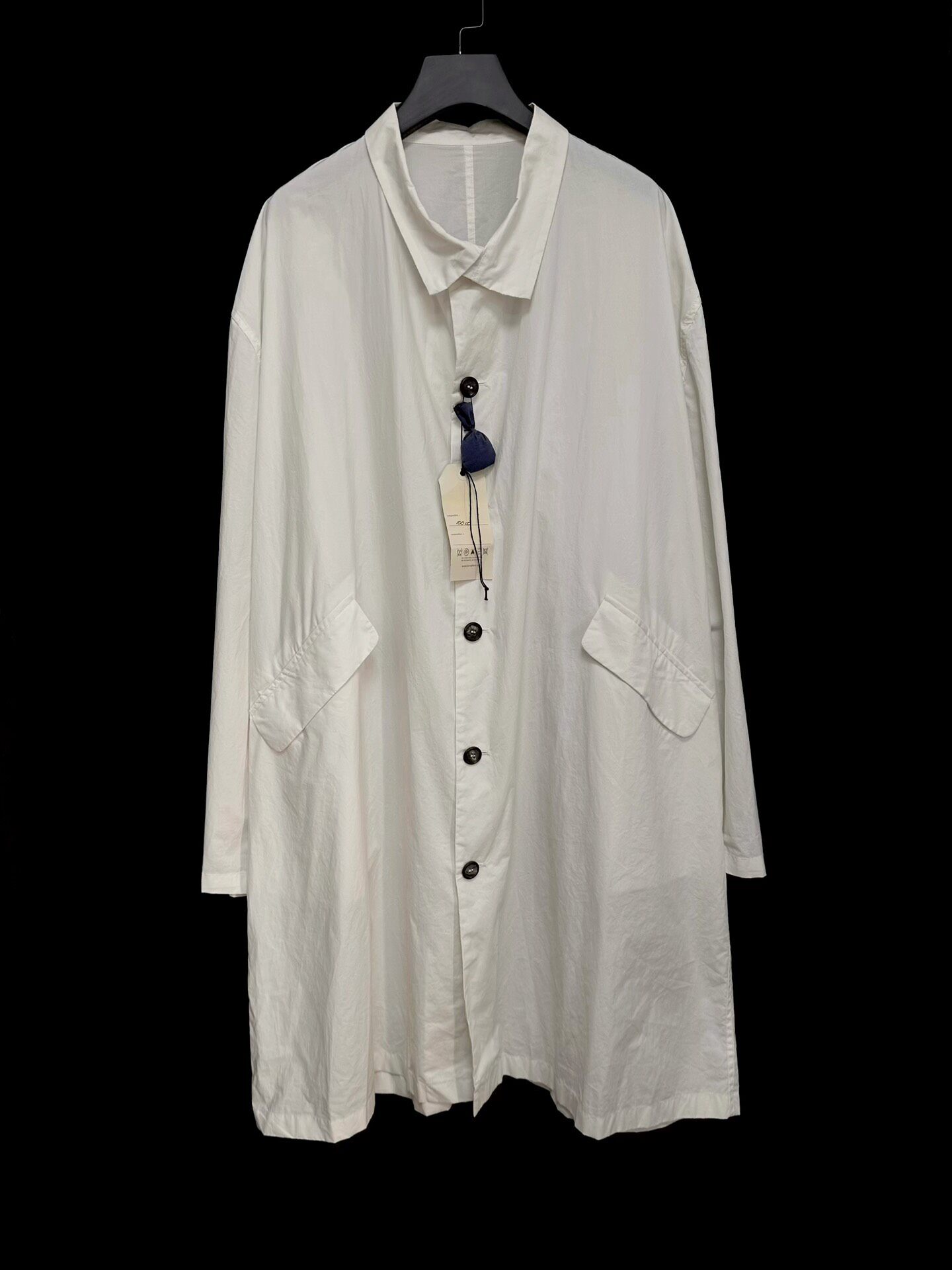 Bergfabel White Oversize Coat