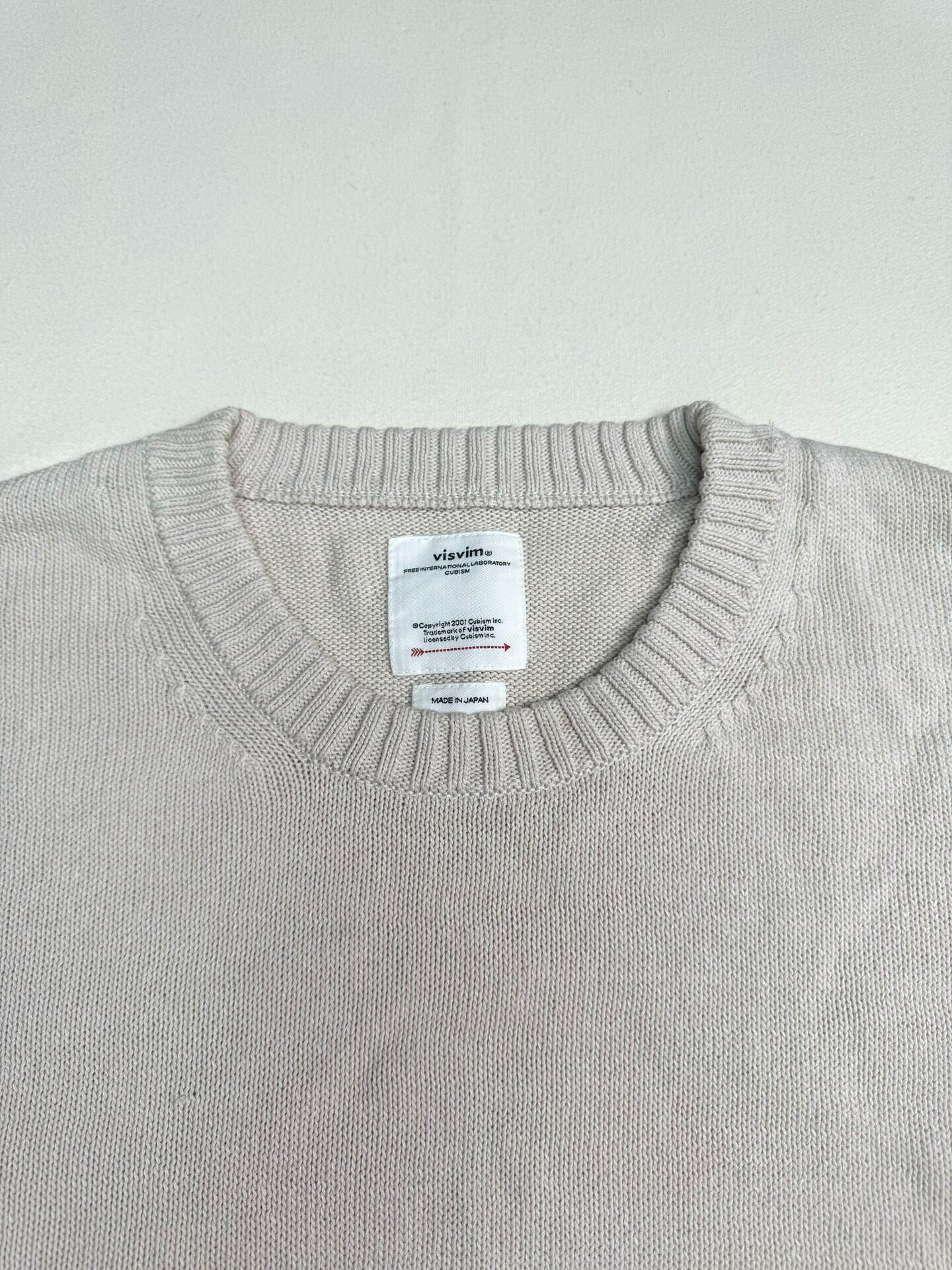 Visvim 24ss Jumbo SB Crew Knit — detail