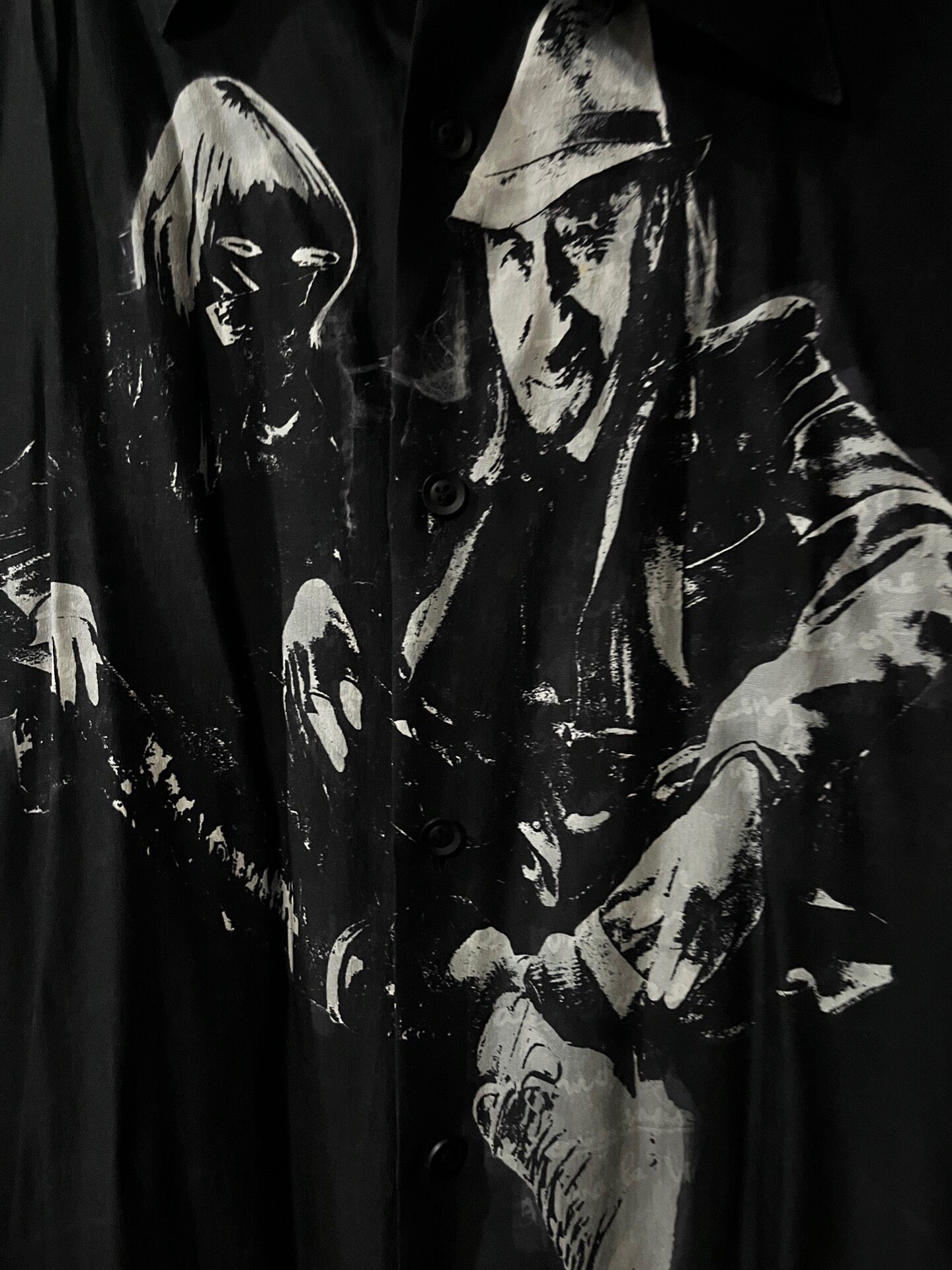 Yohji Yamamoto 22aw Silk Beckmann Shirt — front