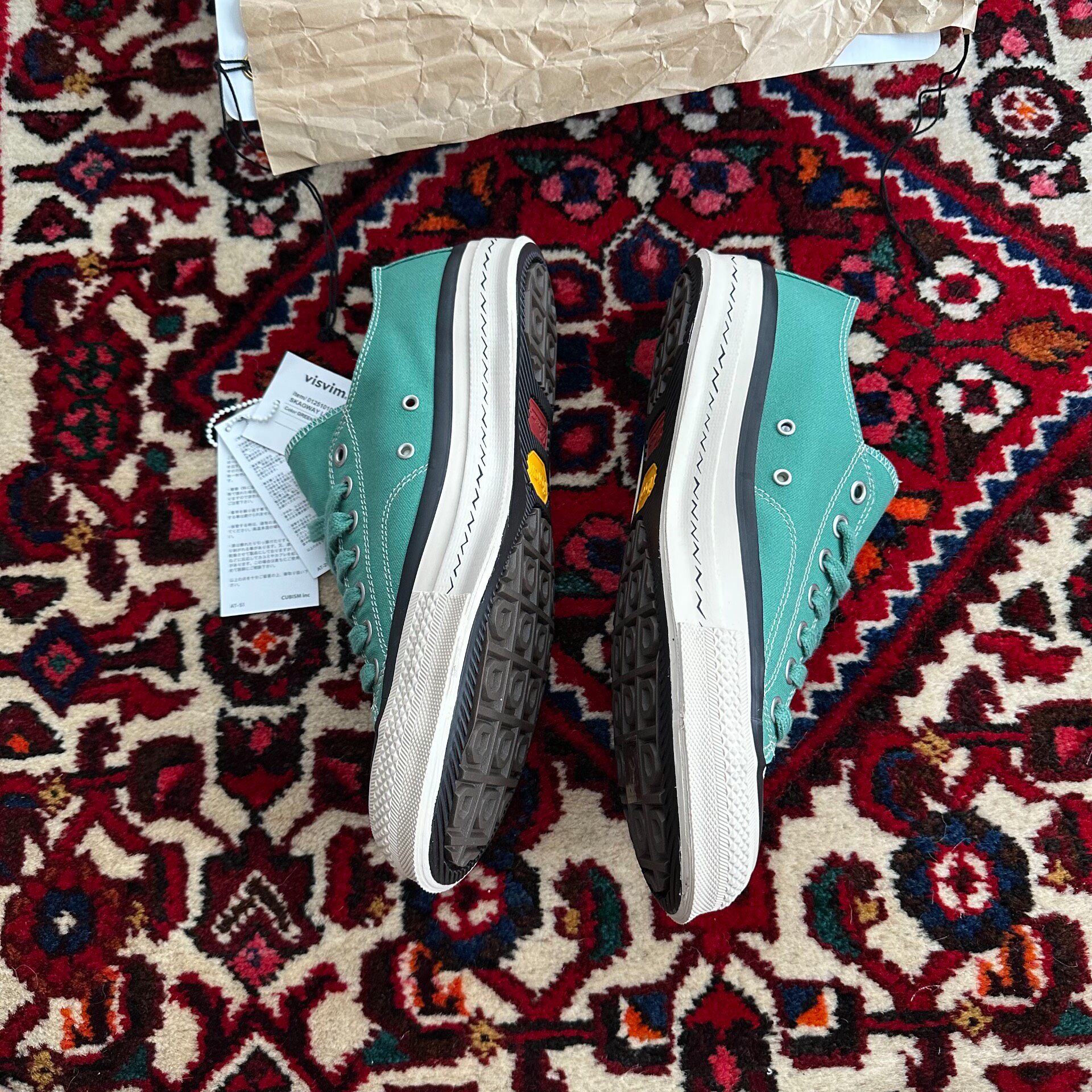 Visvim Skagway Lo Canvas Sneakers Size 9.5 — detail