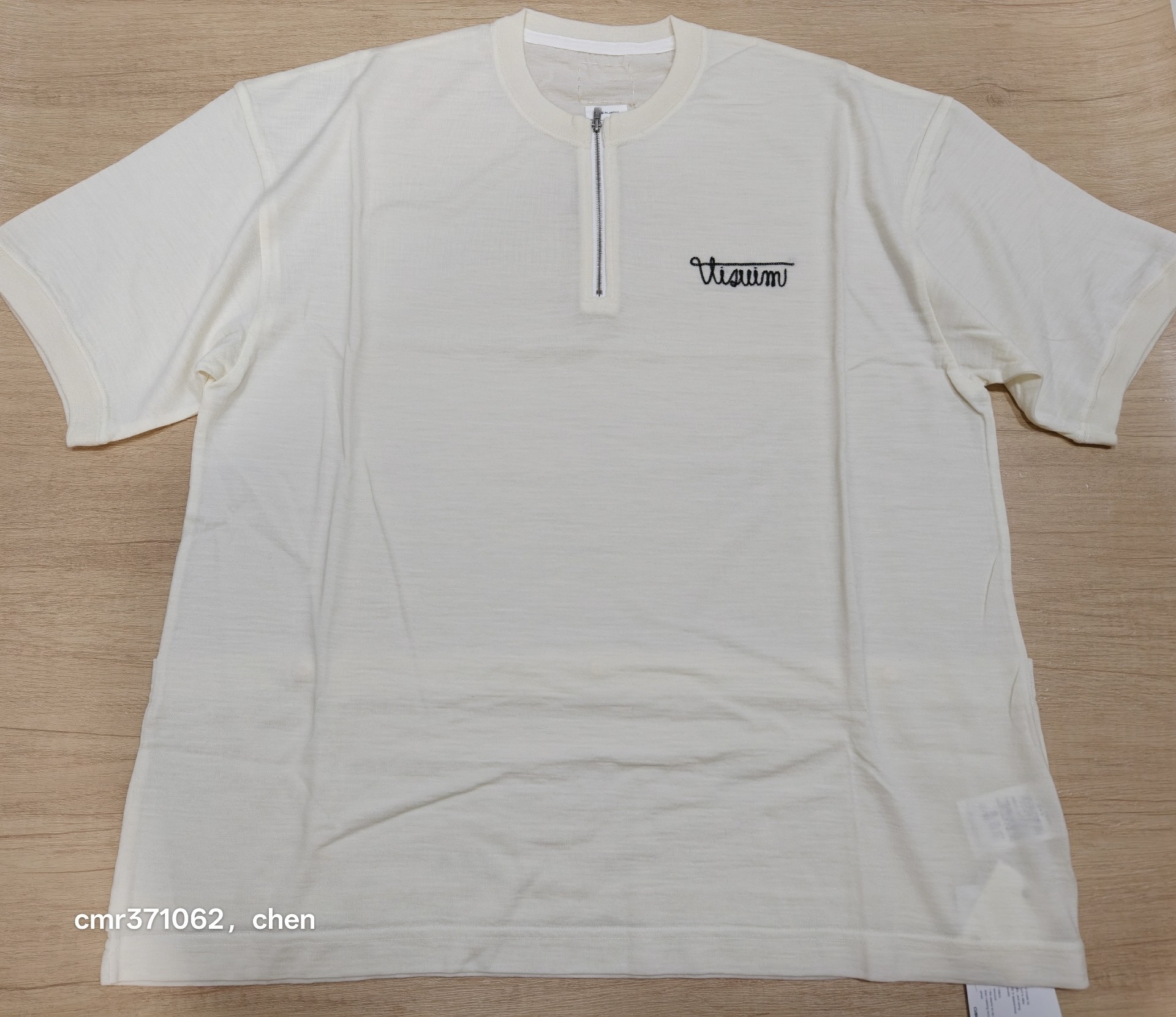 Visvim Merckx Zip Short Sleeve T-Shirt
