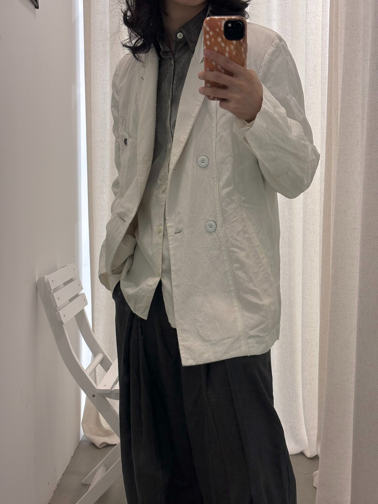 Ann Demeulemeester Textured Blazer — front