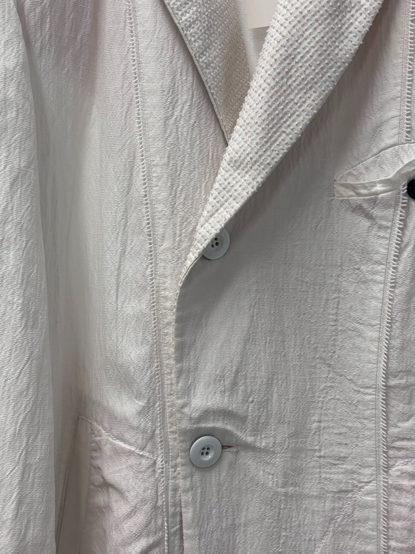 Ann Demeulemeester Textured Blazer — label