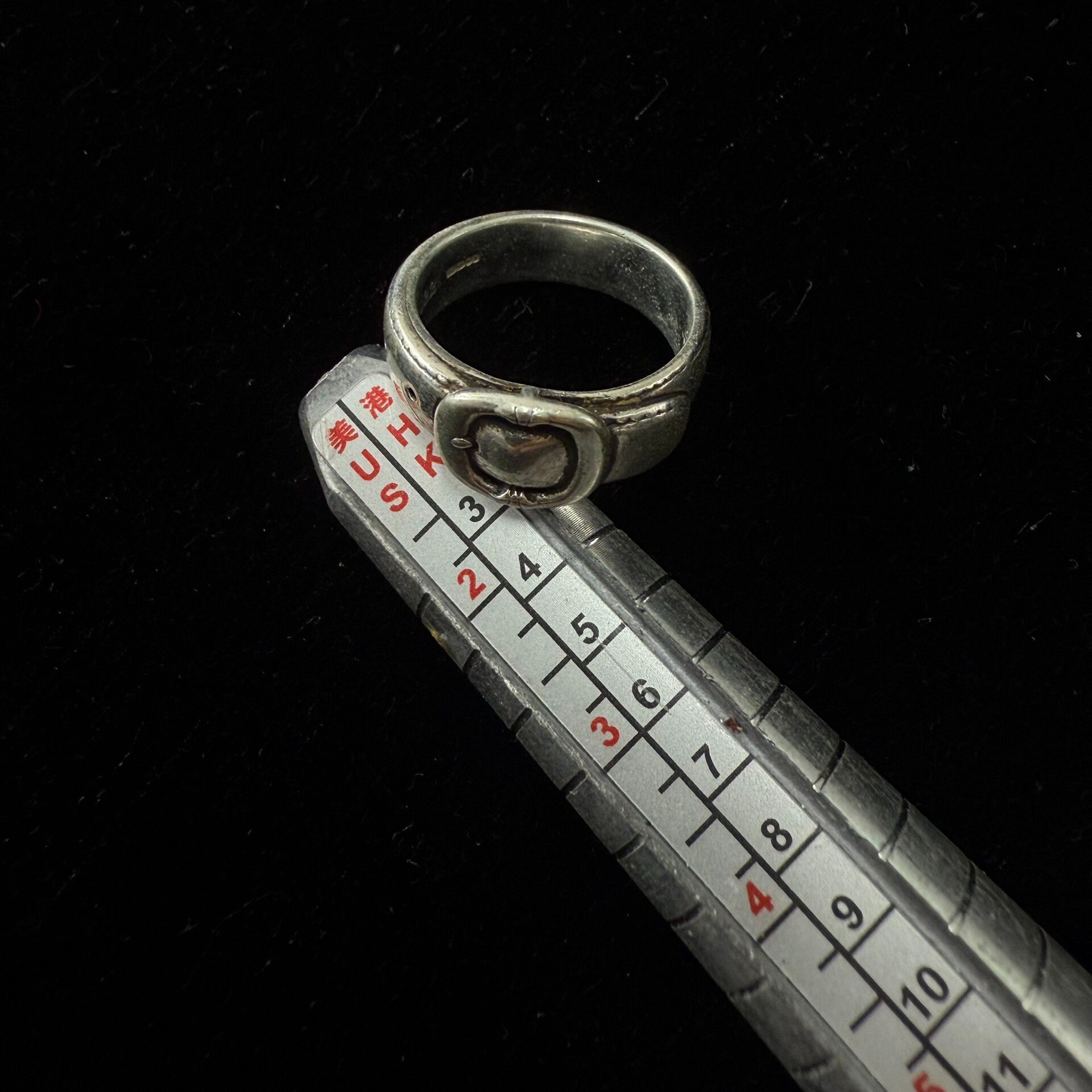 Chrome Hearts Silver Gunslinger Belt Ring
