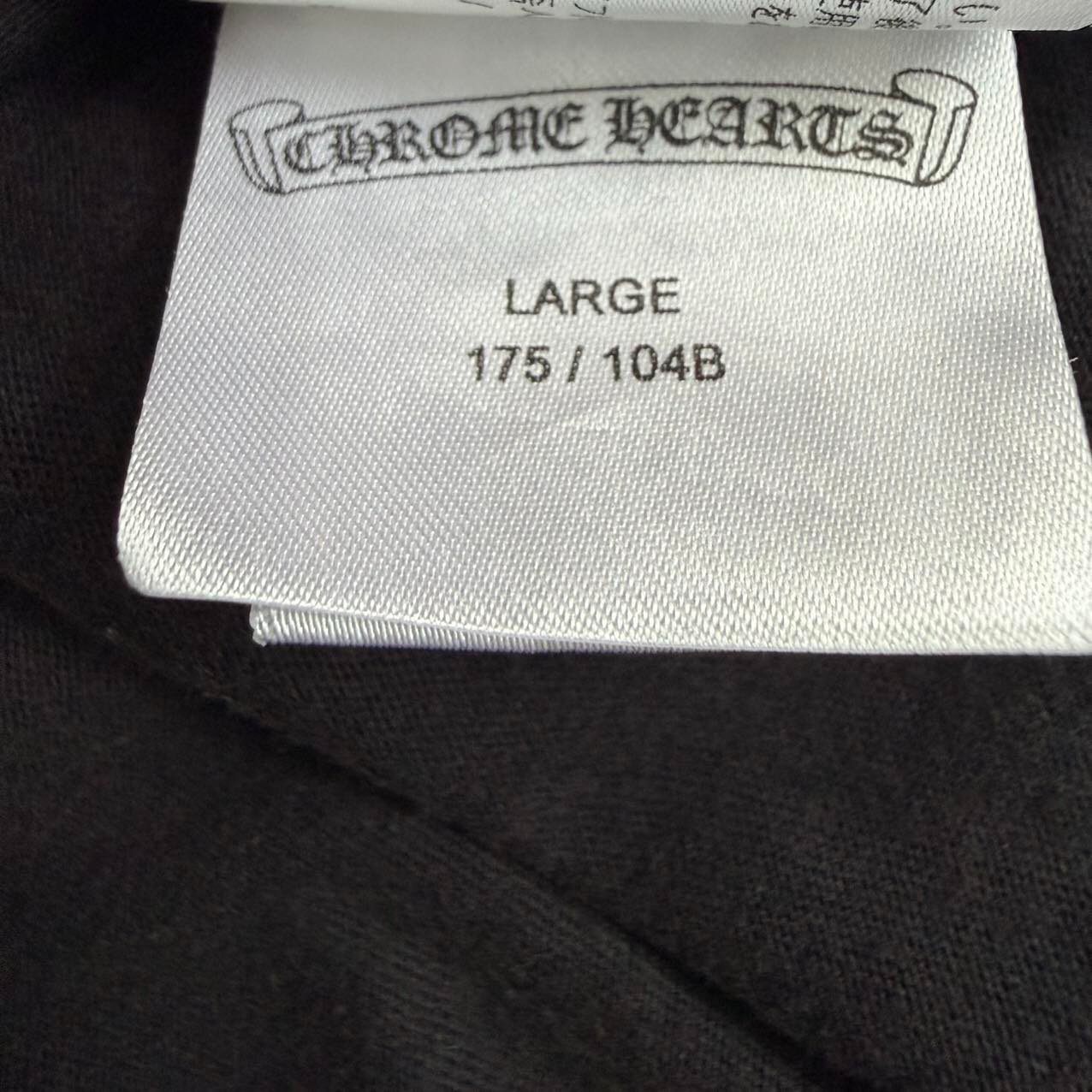 Chrome Hearts Short Sleeve T-Shirt — label