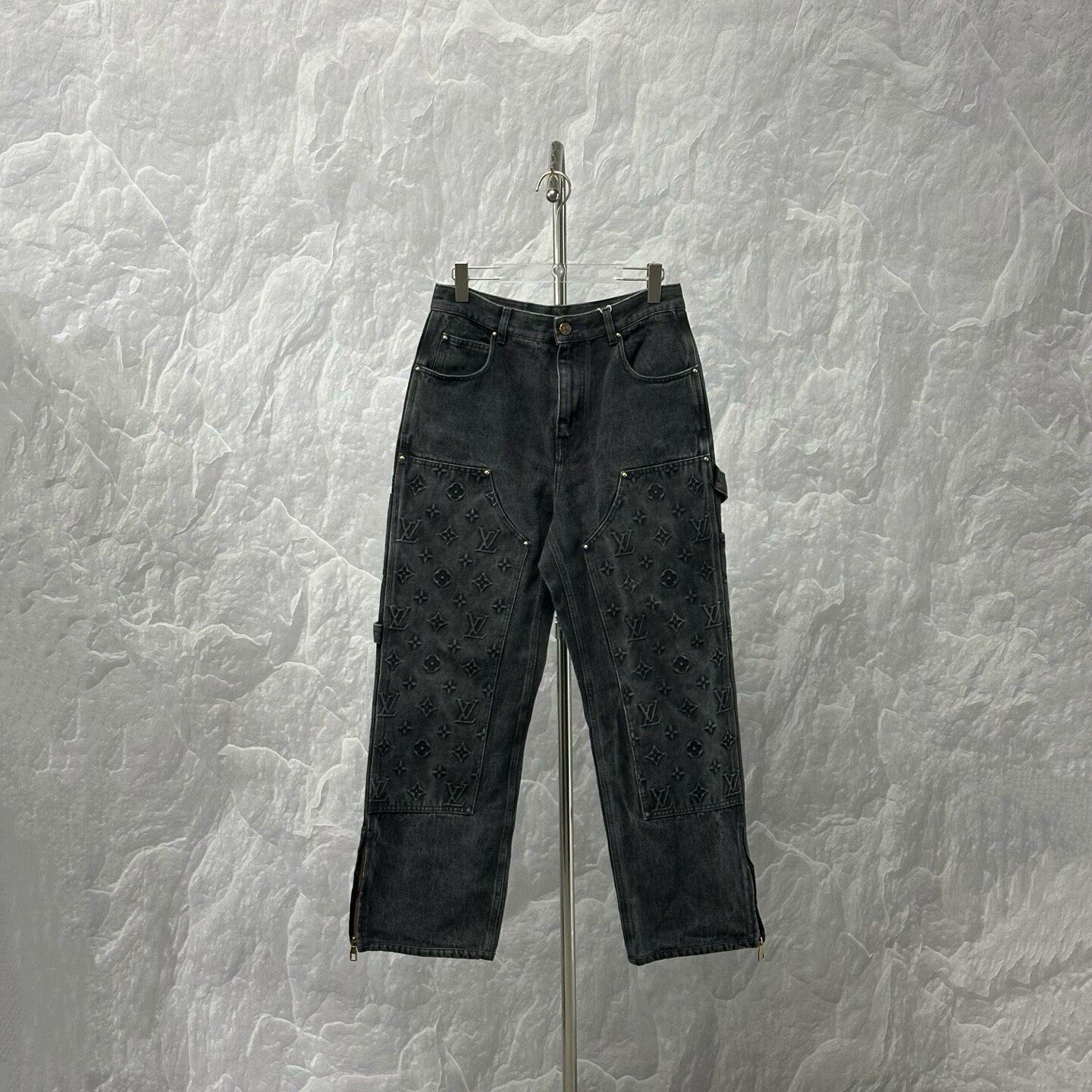 Louis Vuitton FW23 Monogram Denim Jeans — front