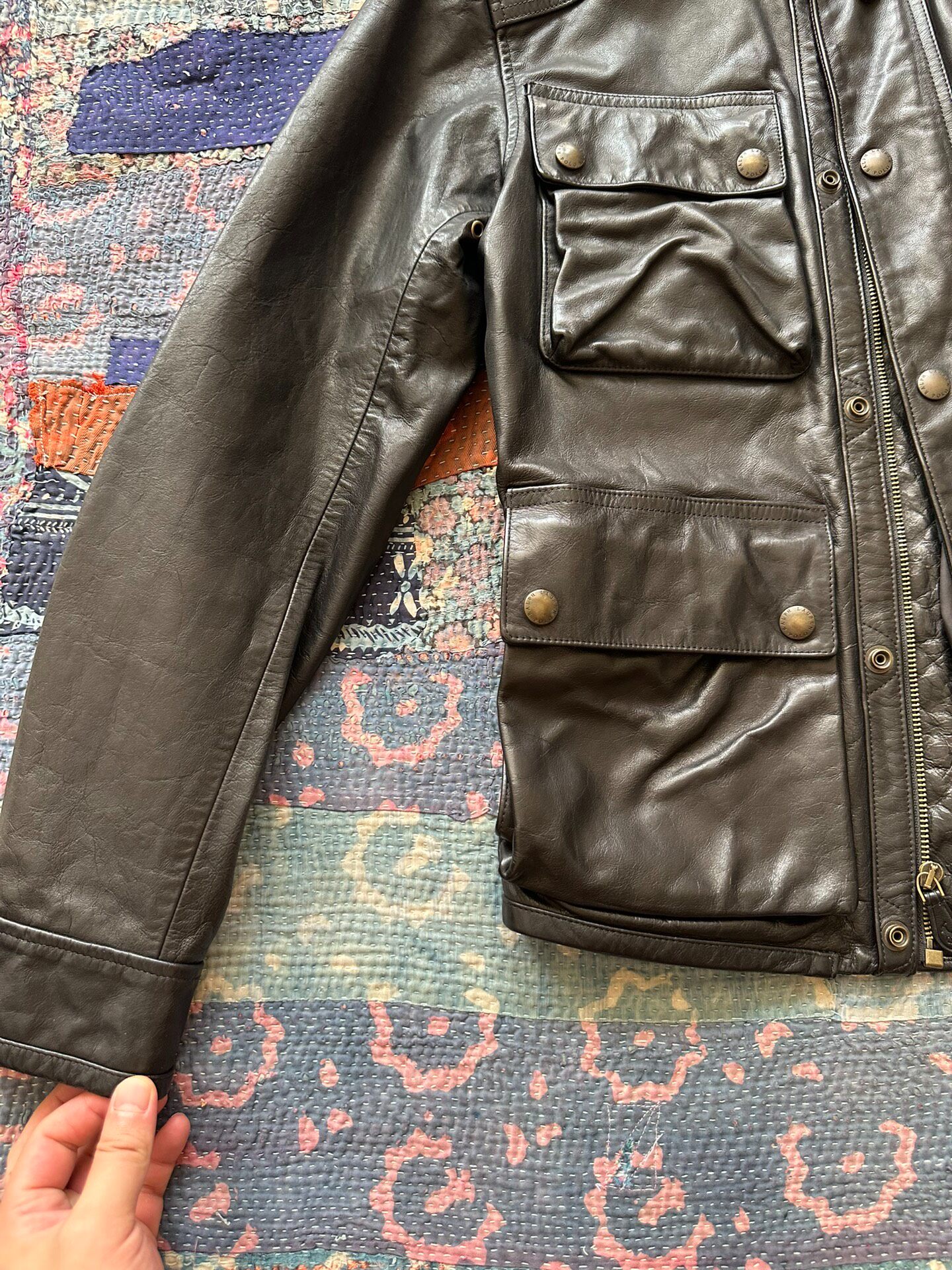 Polo Ralph Lauren RRL Leather Jacket — detail