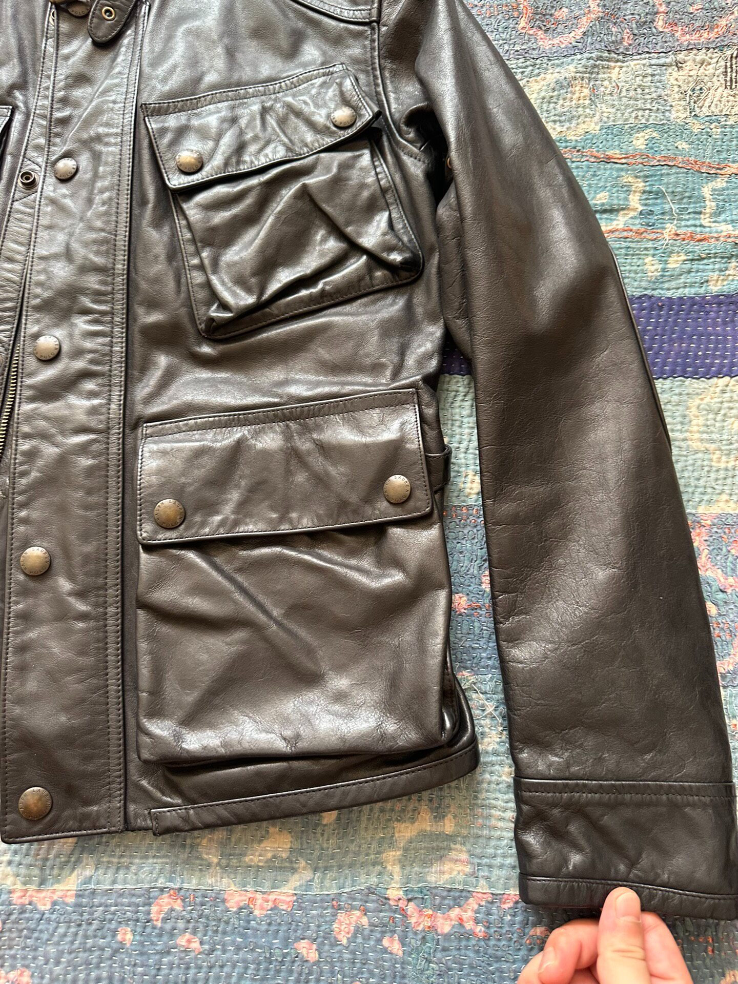 Polo Ralph Lauren RRL Leather Jacket — back