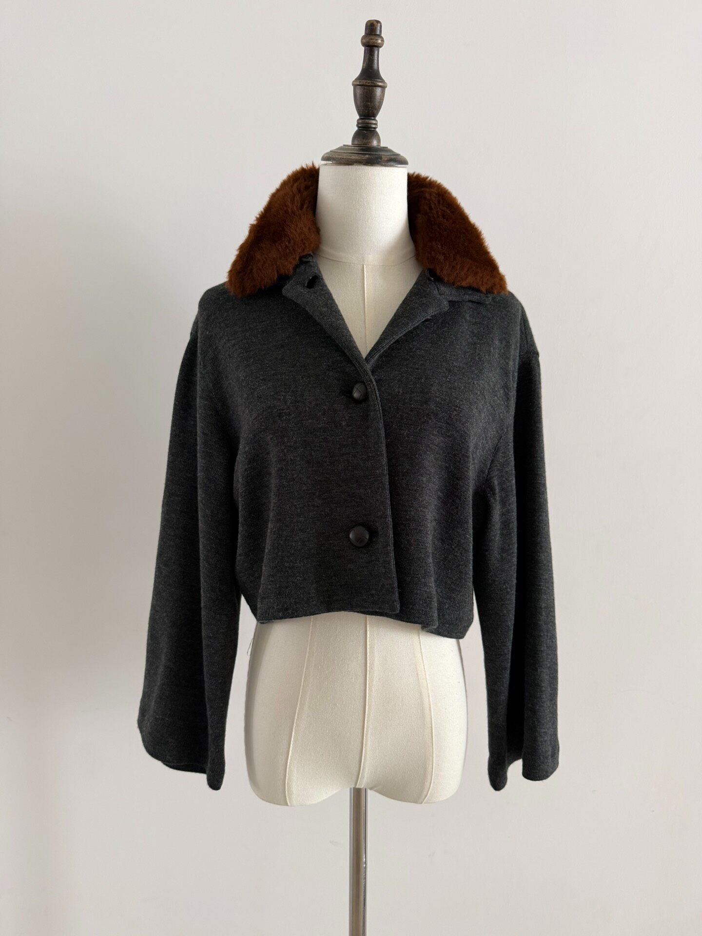 Jean Paul Gaultier Cropped Fur Collar Jacket