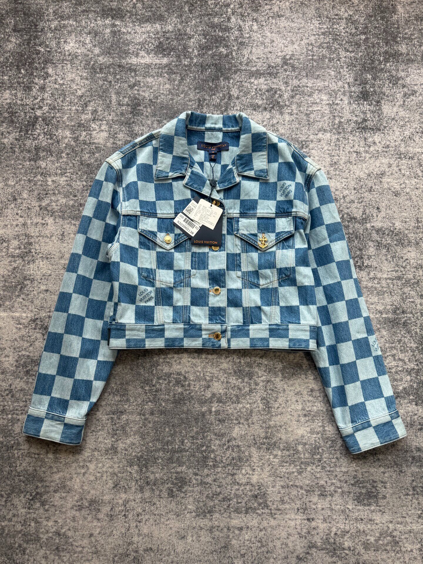 Louis Vuitton Checkered Denim Jacket