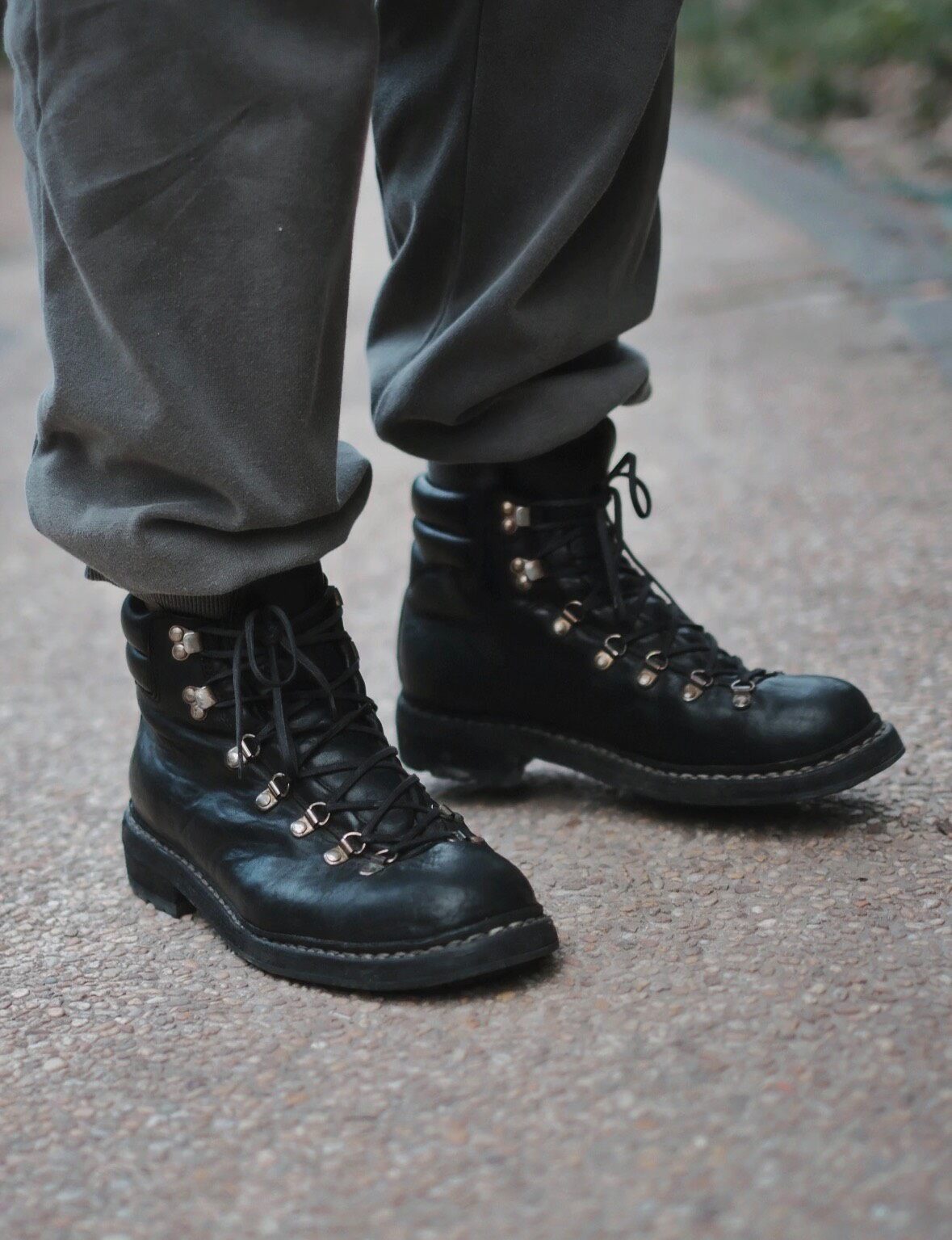 Guidi 19 Hiking Leather Boots — detail