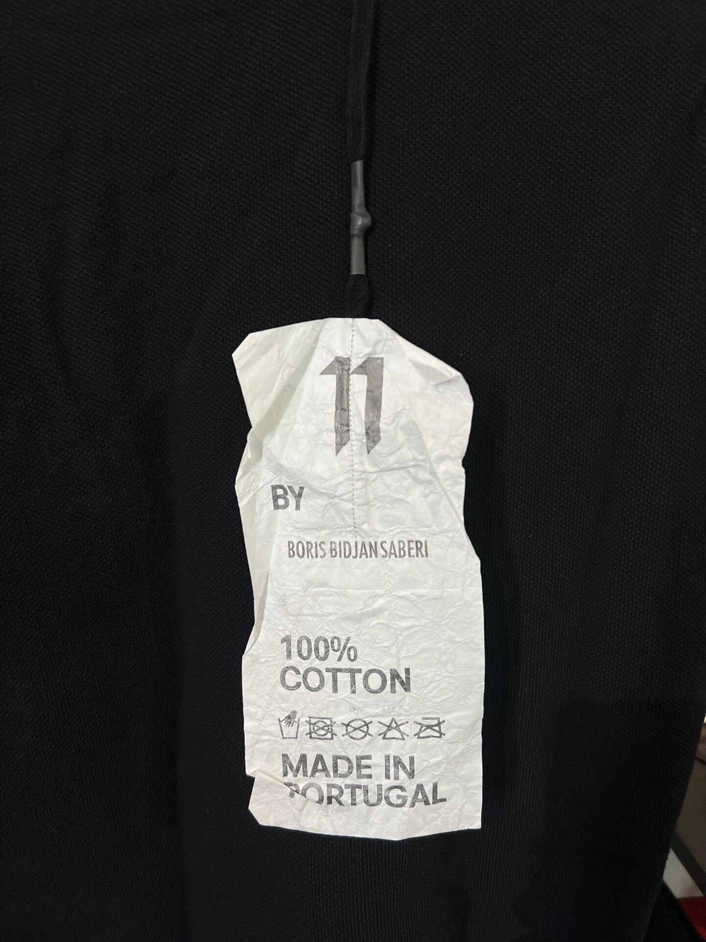 Boris Bidjan Saberi Oversized Short-sleeve Sweatshirt — label