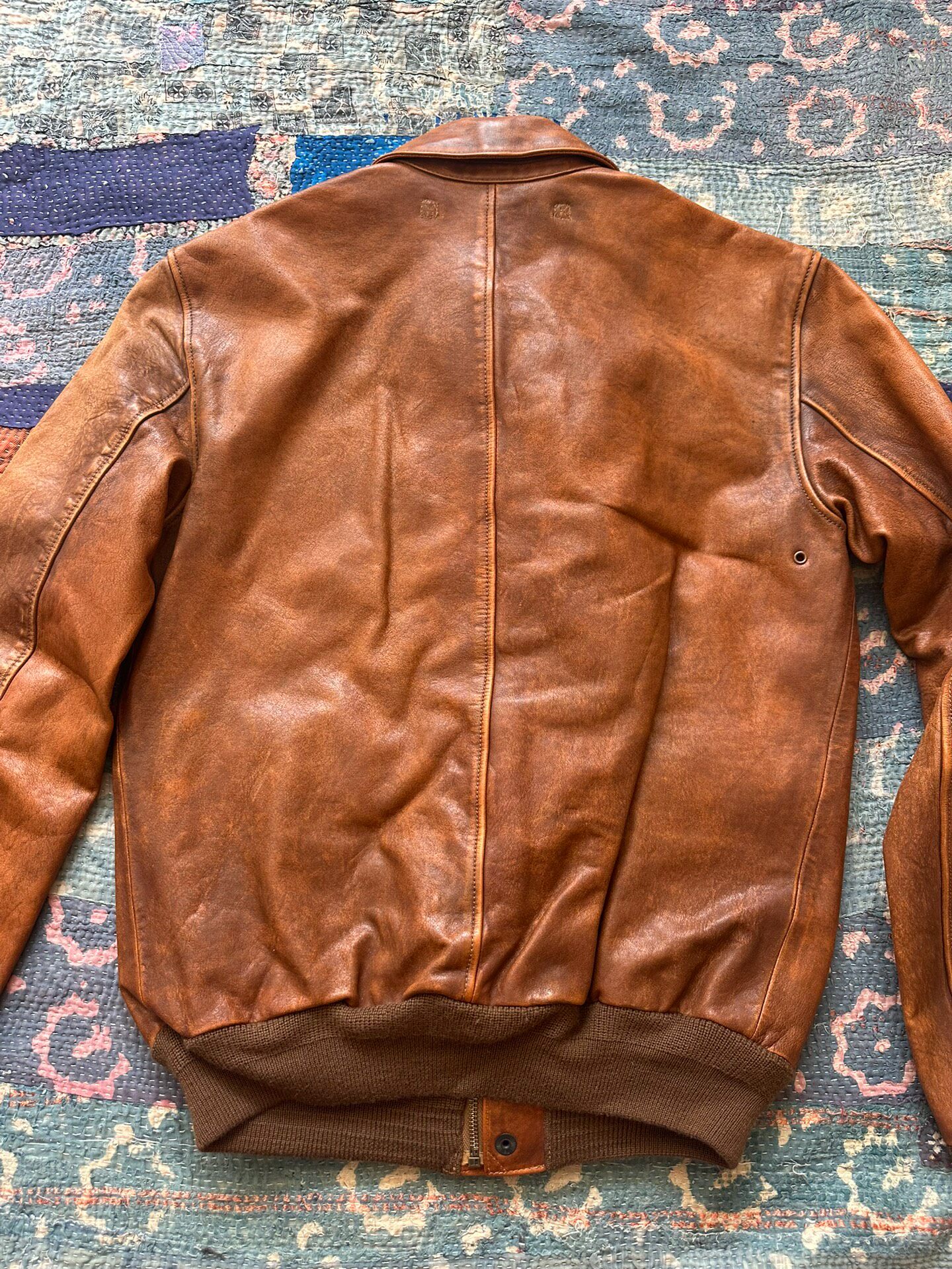 Polo Ralph Lauren Vintage A2 Leather Jacket — front