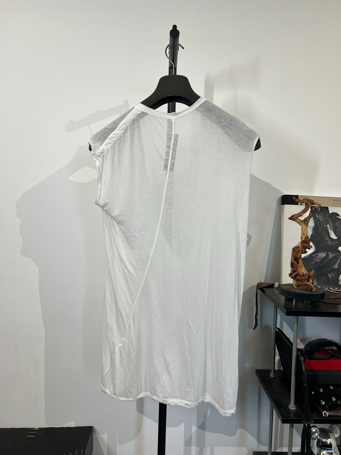 Rick Owens Deep V Sleeveless Top XS — front