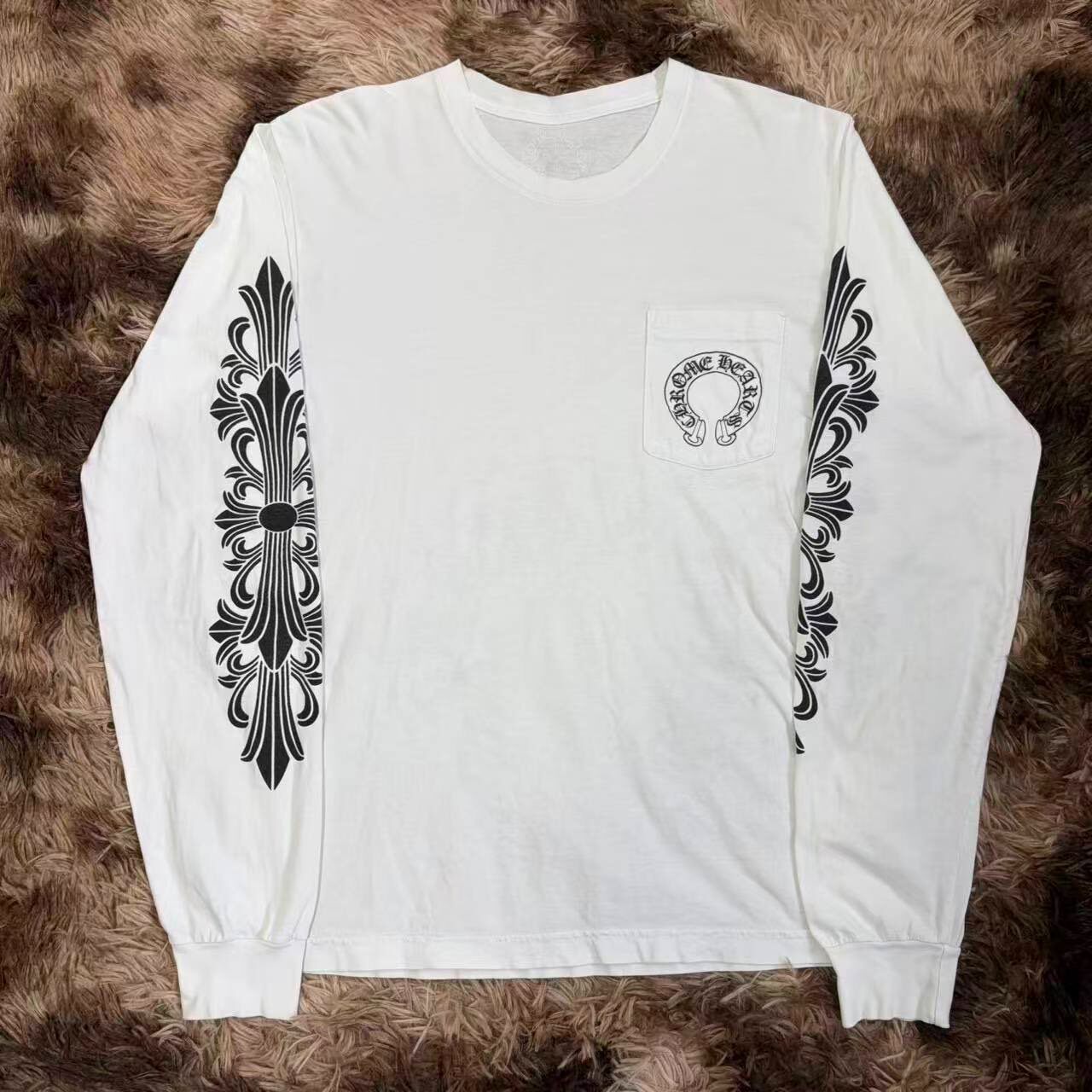Chrome Hearts White Long-Sleeve Tee
