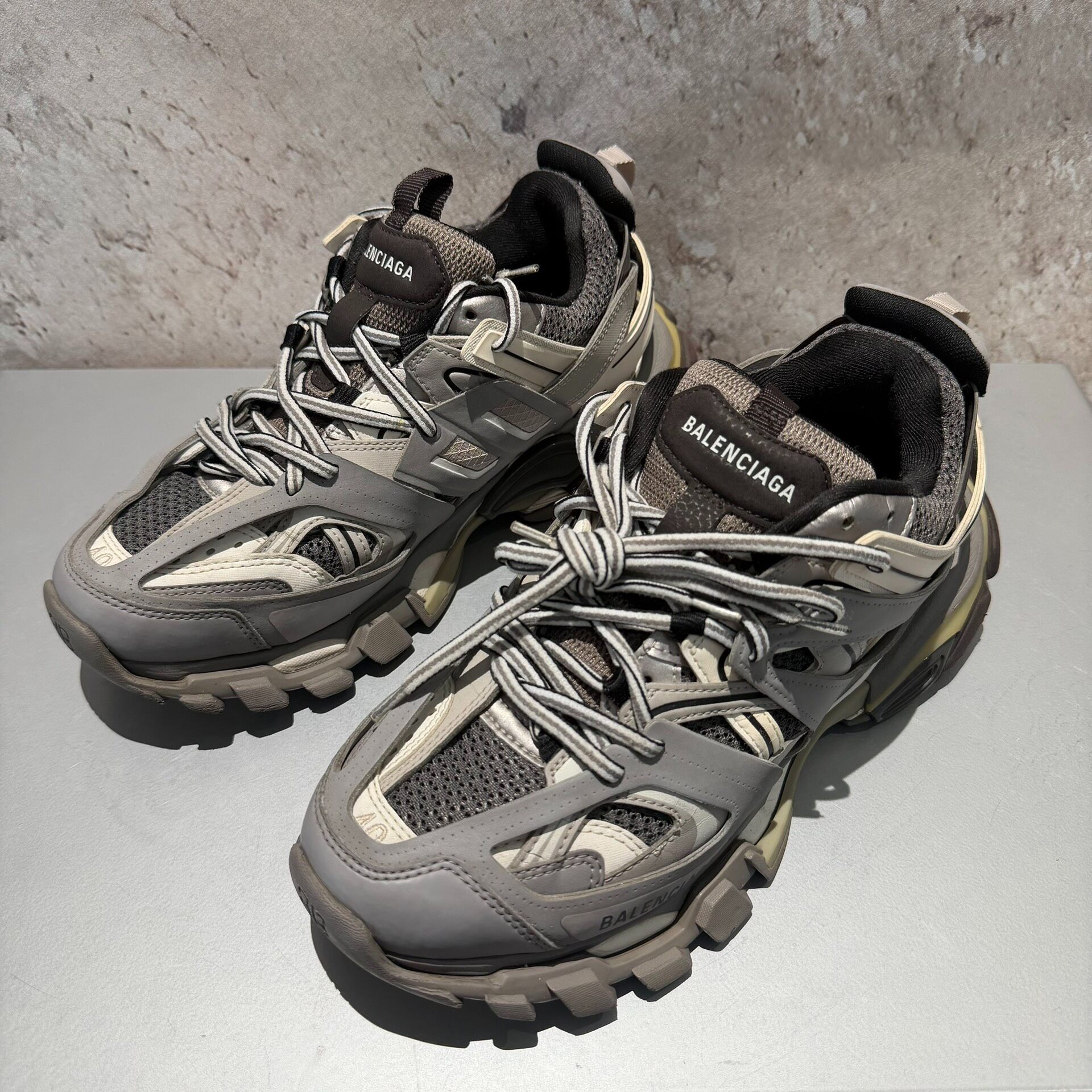 Balenciaga Track Gray Silver Sneakers