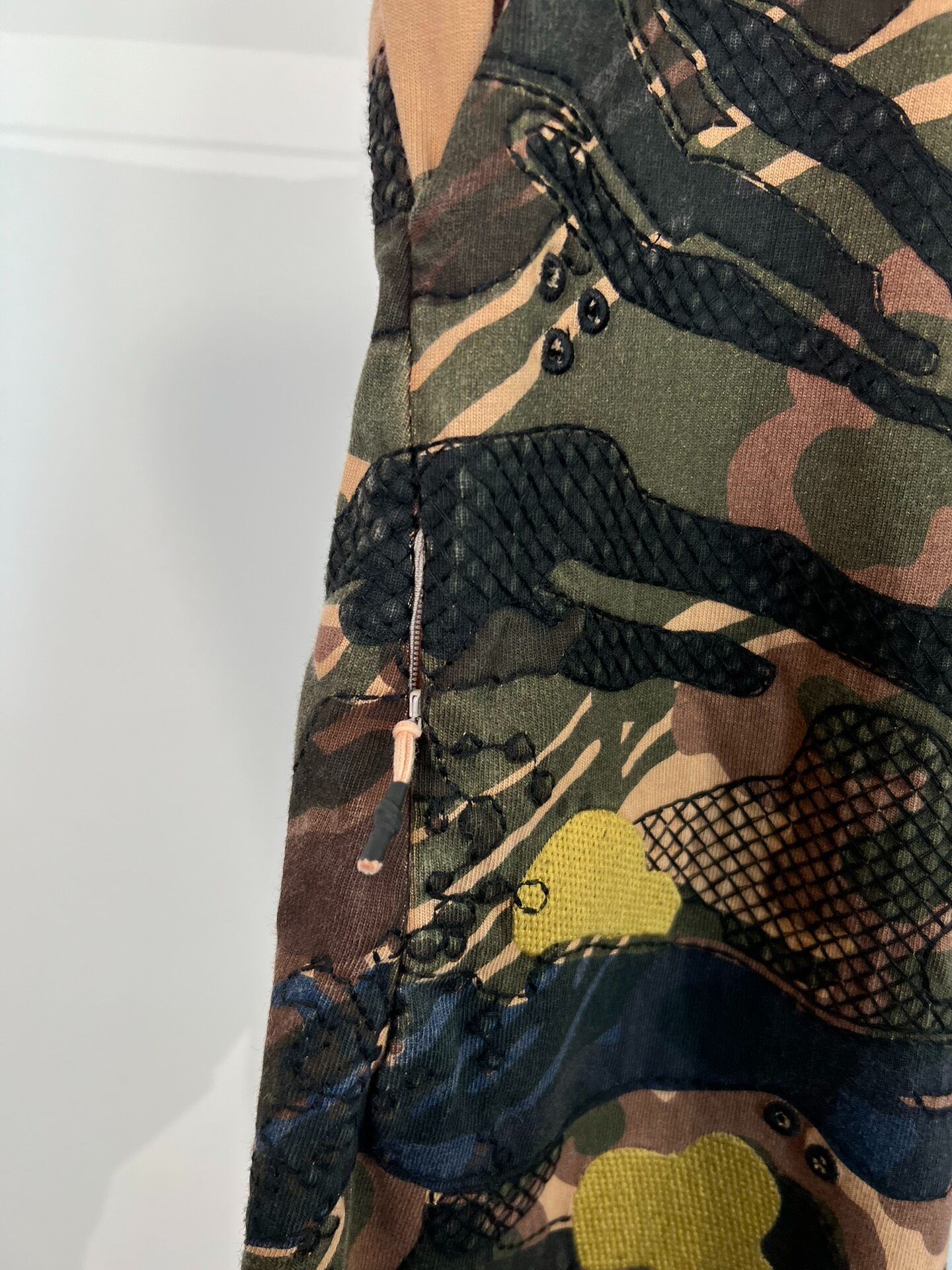 11by BBS Camo Drop Crotch Pants — label