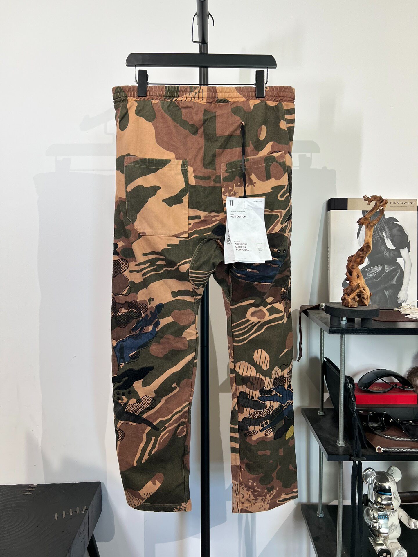 11by BBS Camo Drop Crotch Pants — front