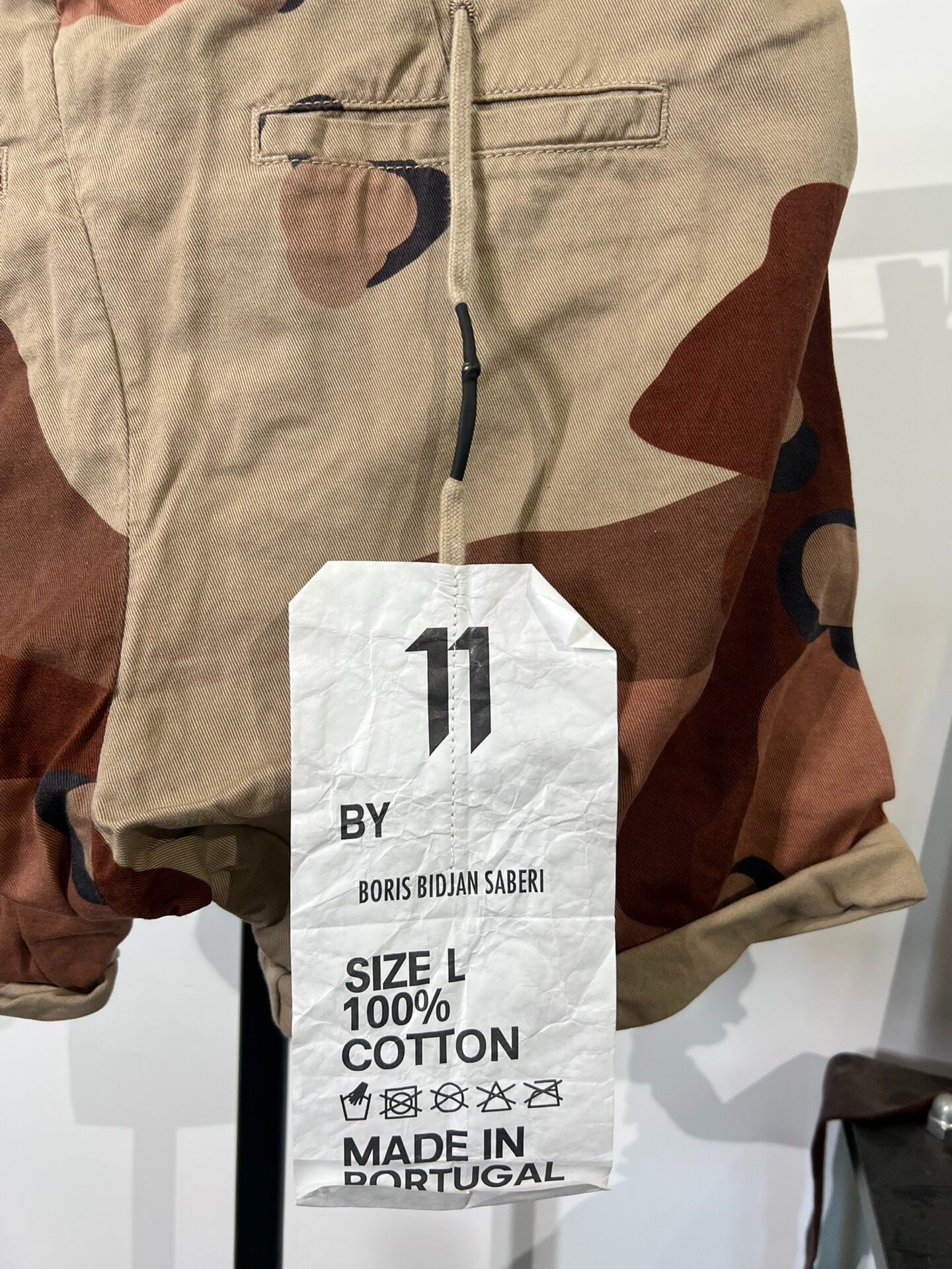 Boris Bidjan Saberi 11by bbs Camo Shorts — back