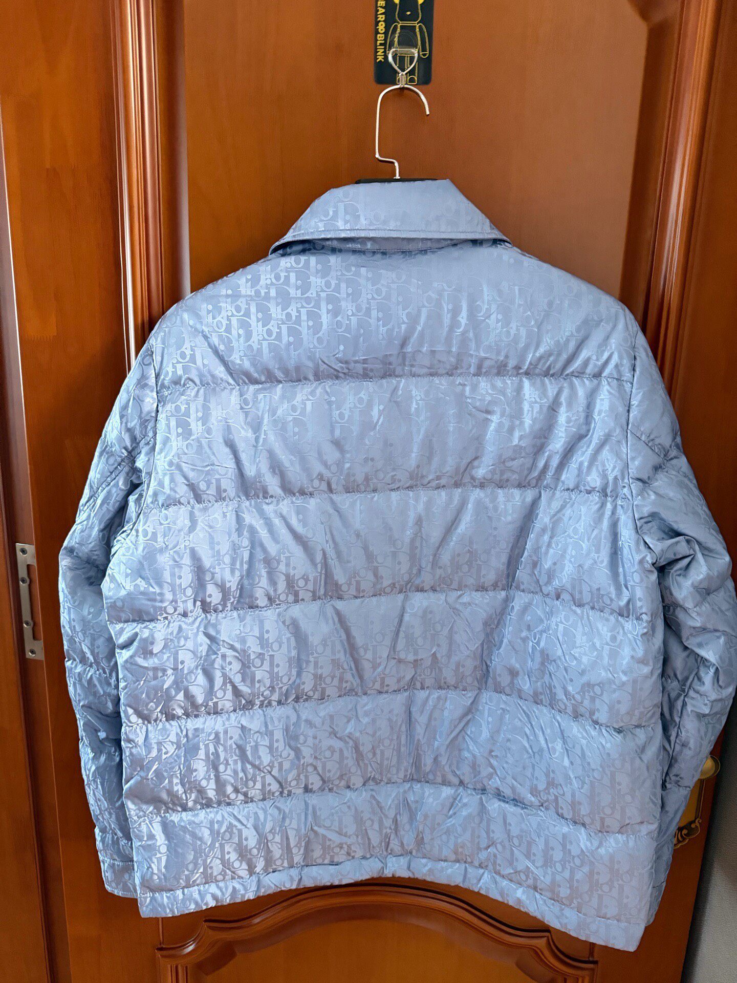 Dior Blue Monogram Puffer Down Jacket — front