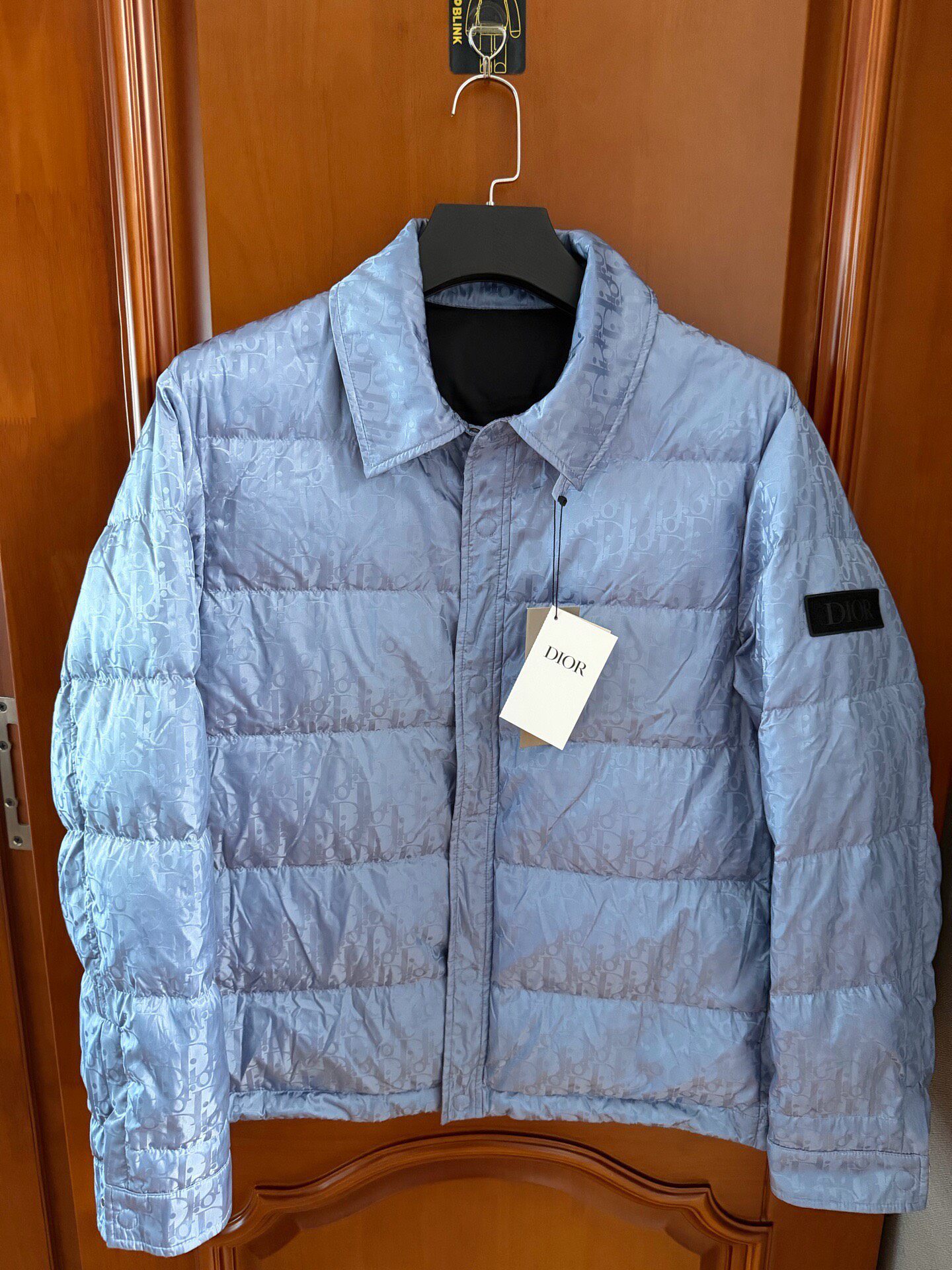 Dior Blue Monogram Puffer Down Jacket