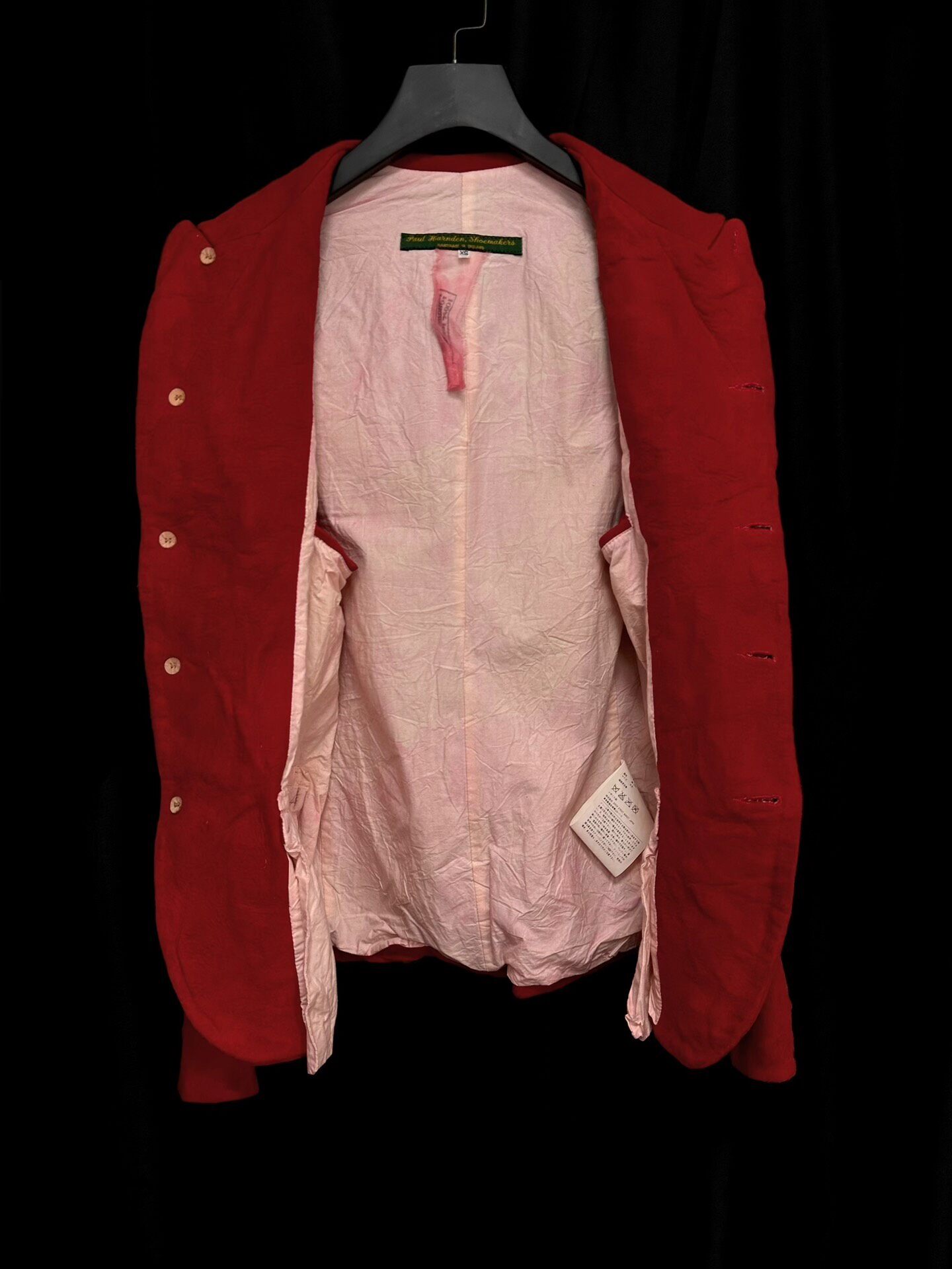 Paul Harnden Red Suede Blazer — back