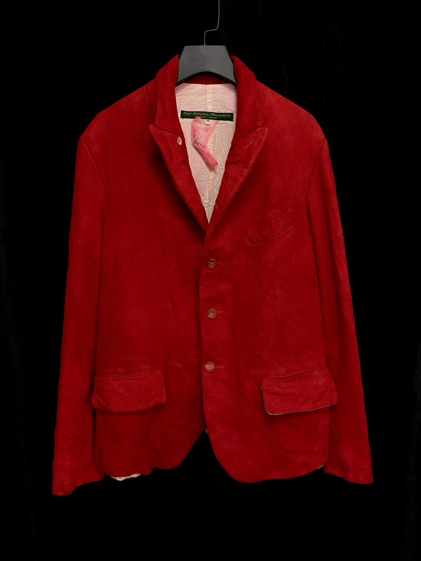 Paul Harnden Red Suede Blazer — front