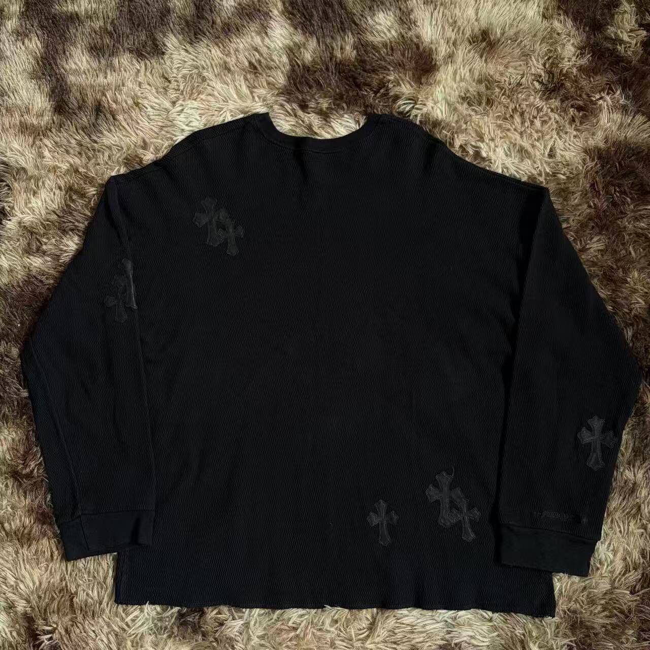 Chrome Hearts Cross Patch Knit Sweatshirt — front