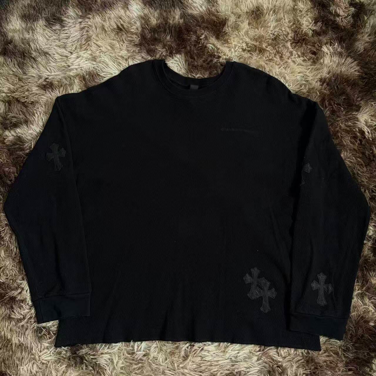 Chrome Hearts Cross Patch Knit Sweatshirt