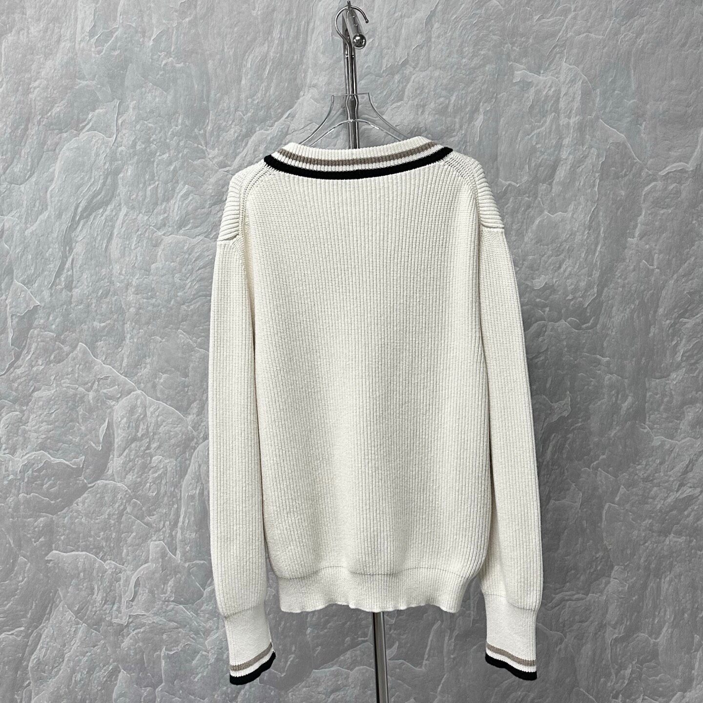 Louis Vuitton V-neck Knit Sweater — back