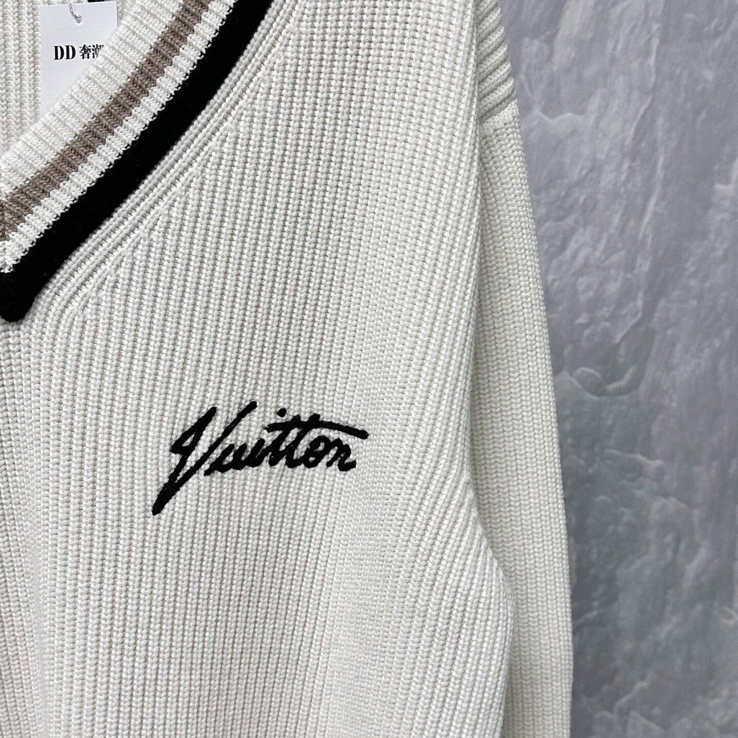 Louis Vuitton V-neck Knit Sweater — detail