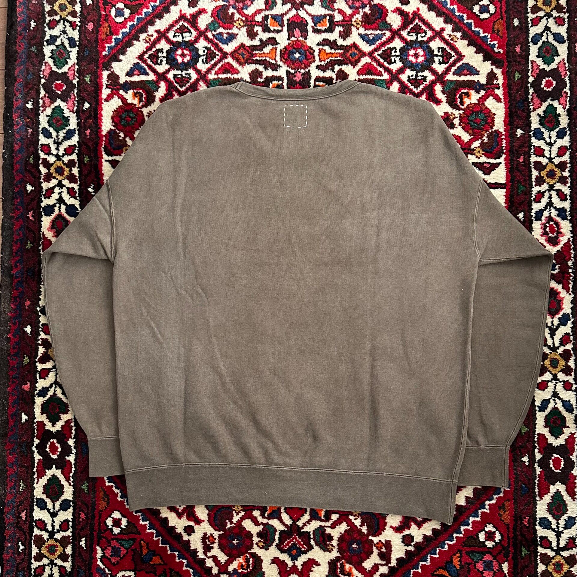 Visvim 17SS Jumbo Mud-Dyed Sweatshirt — detail