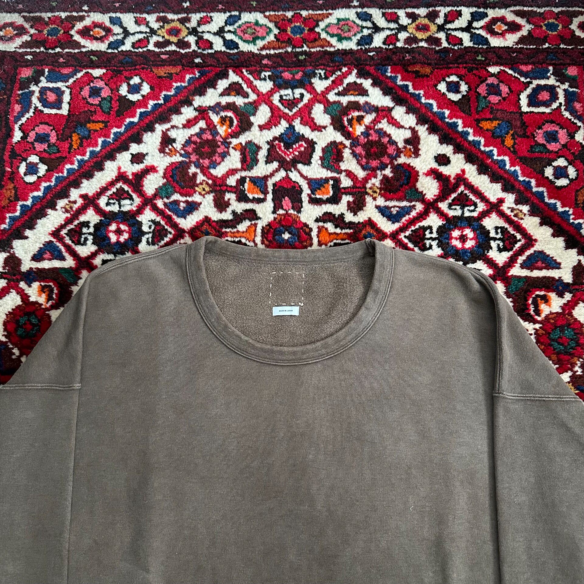 Visvim 17SS Jumbo Mud-Dyed Sweatshirt — label