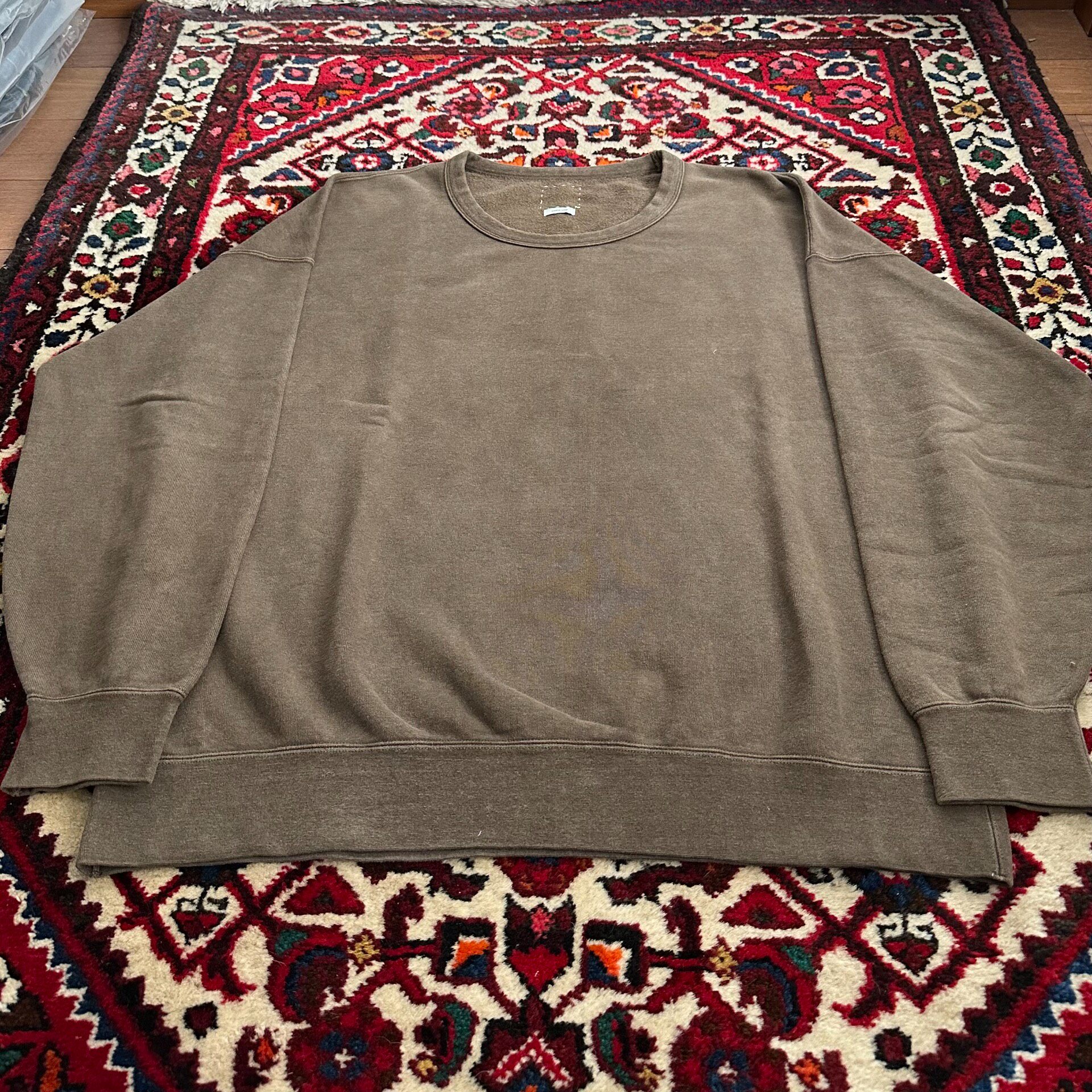 Visvim 17SS Jumbo Mud-Dyed Sweatshirt — front