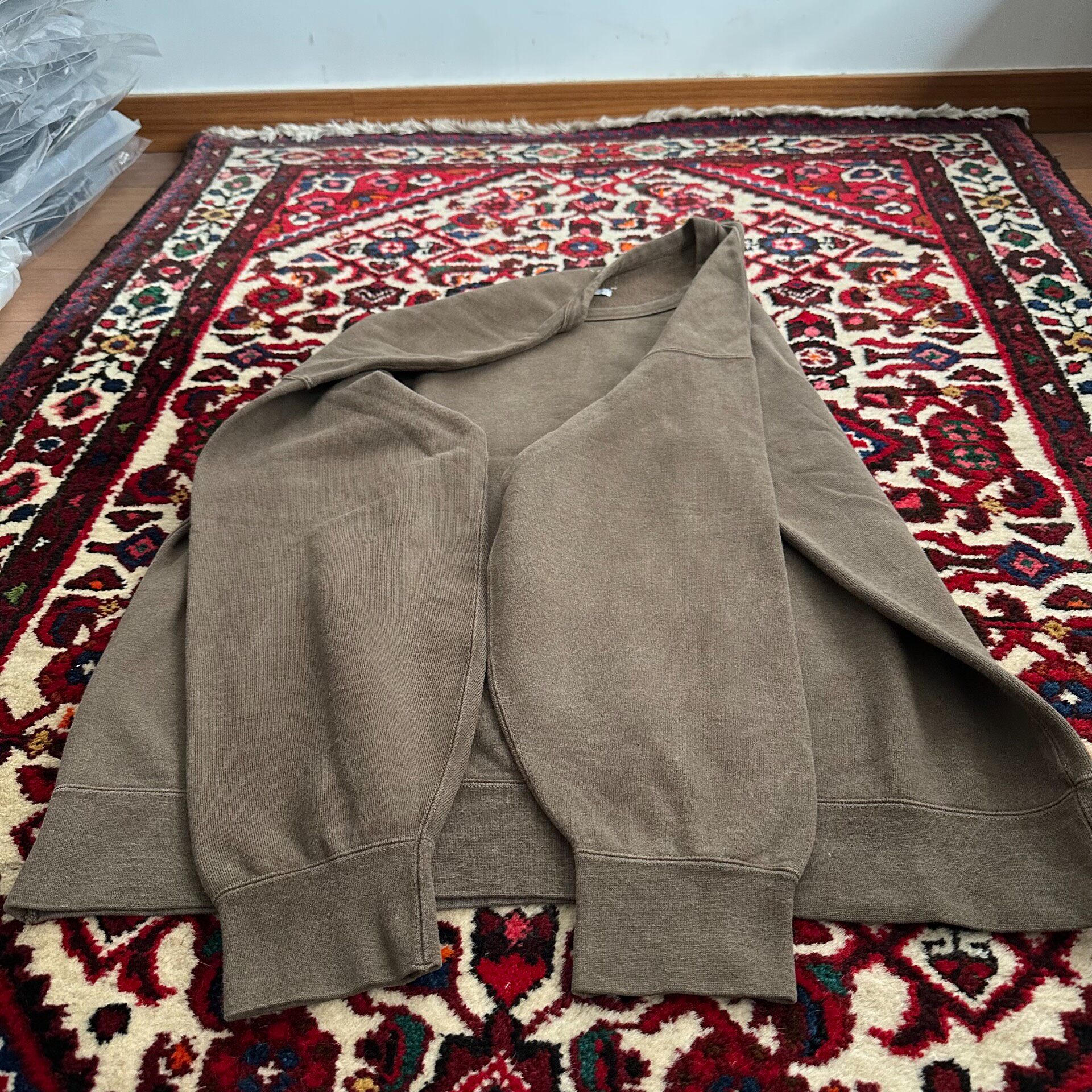Visvim 17SS Jumbo Mud-Dyed Sweatshirt — back