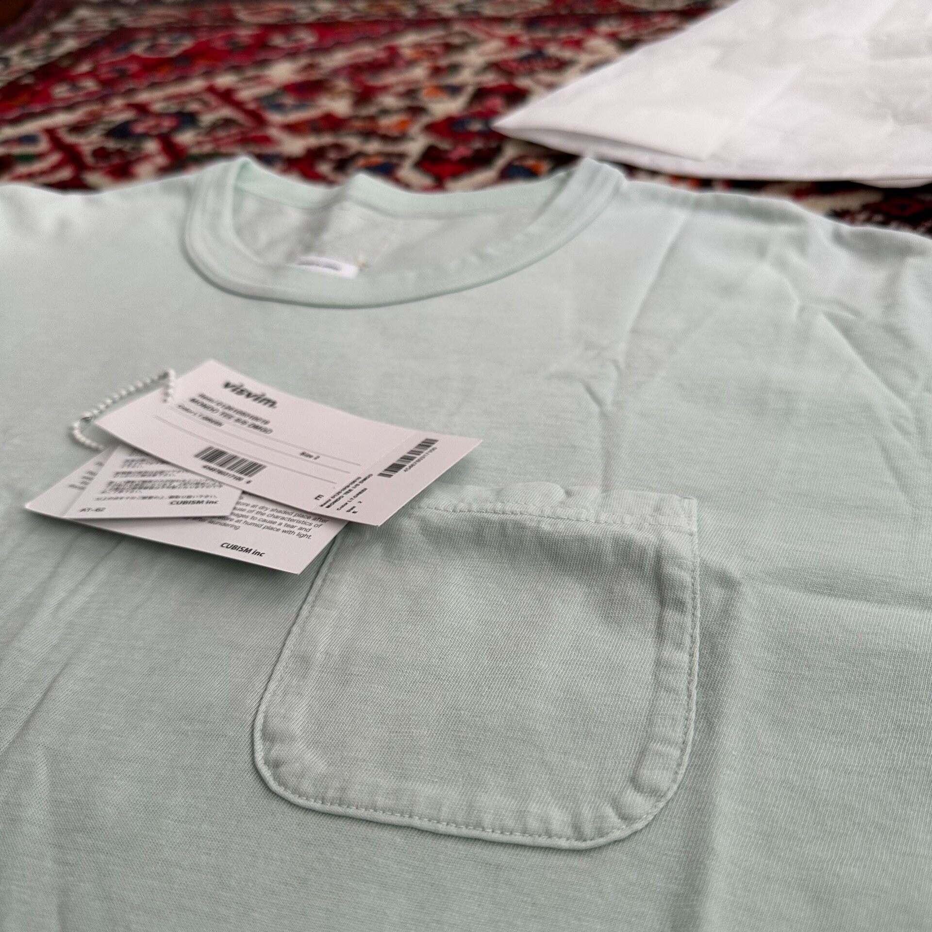 Visvim 26ss Jumbo Short-Sleeve Tee — label