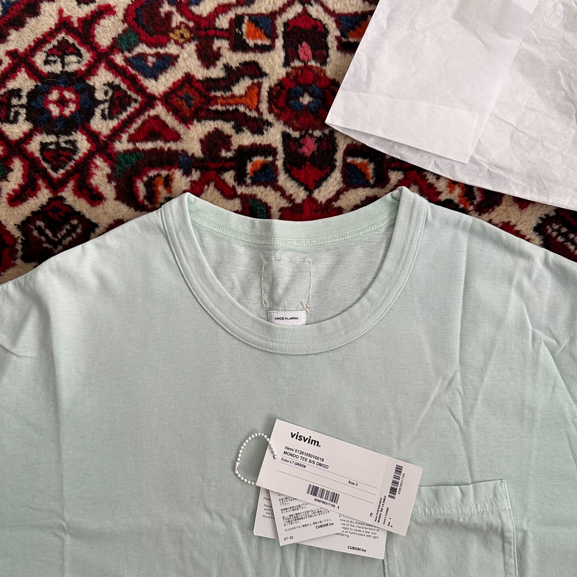 Visvim 26ss Jumbo Short-Sleeve Tee — detail