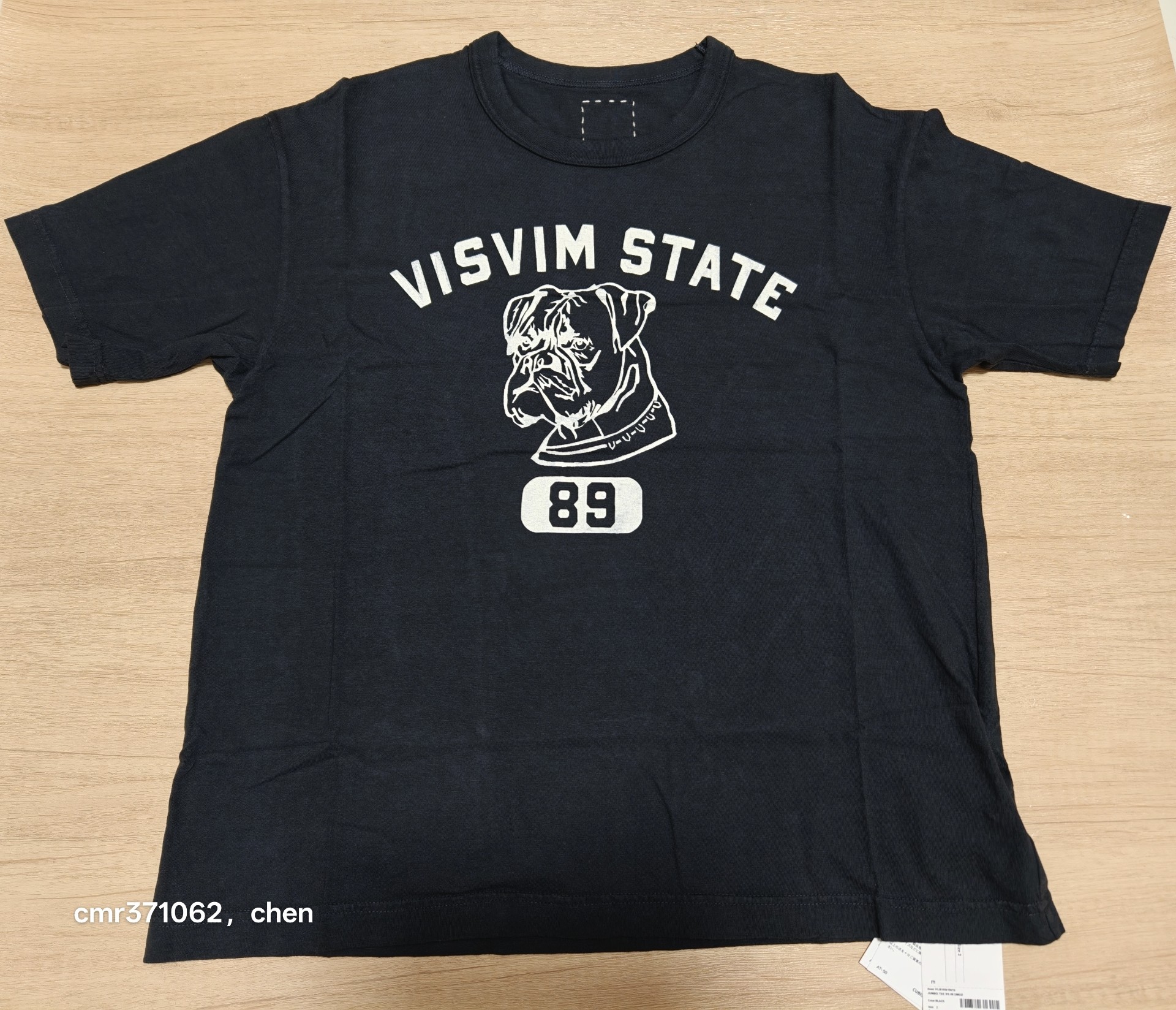 Visvim 26SS Jumbo Tee Bulldog Print