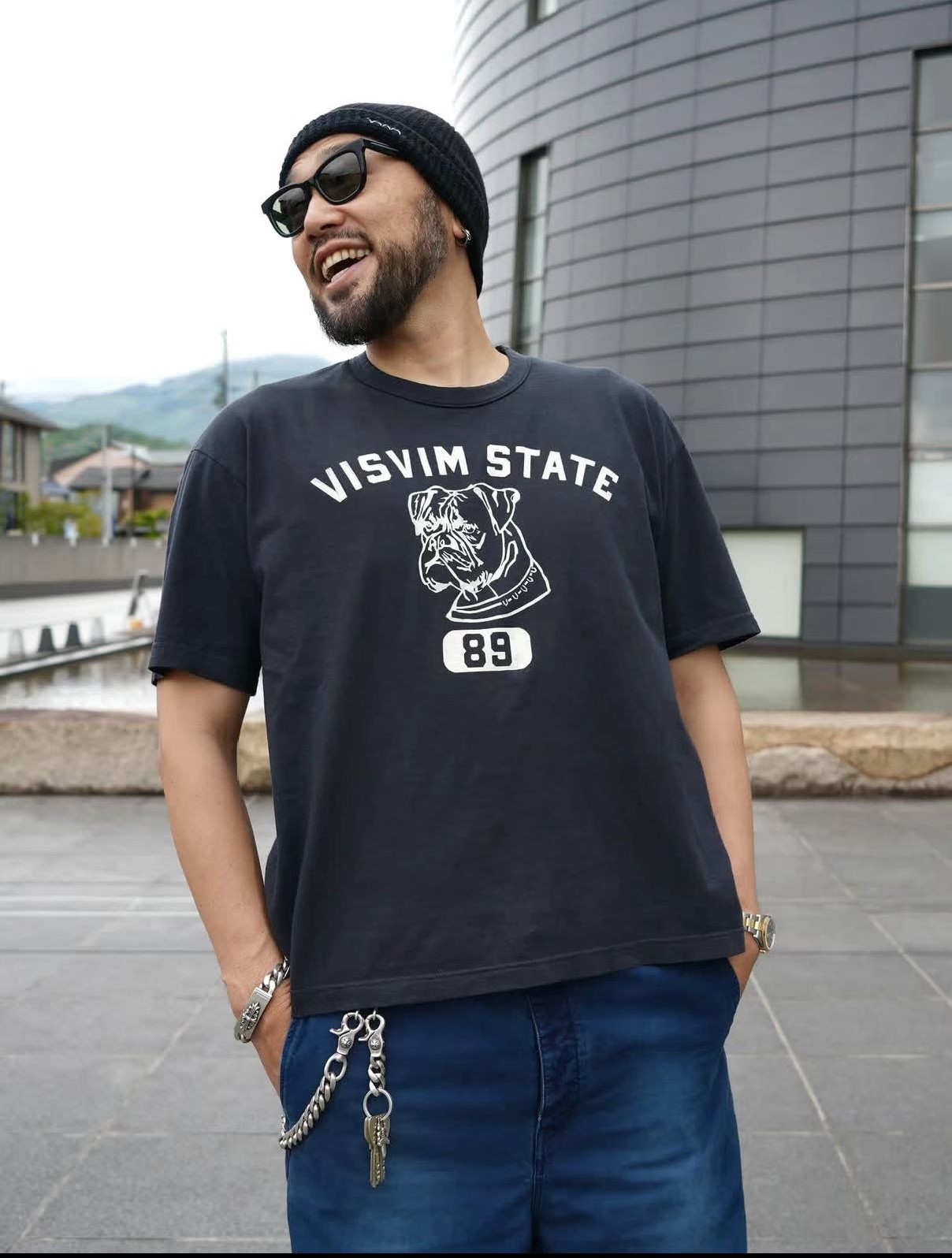 Visvim 26SS Jumbo Tee Bulldog Print — label