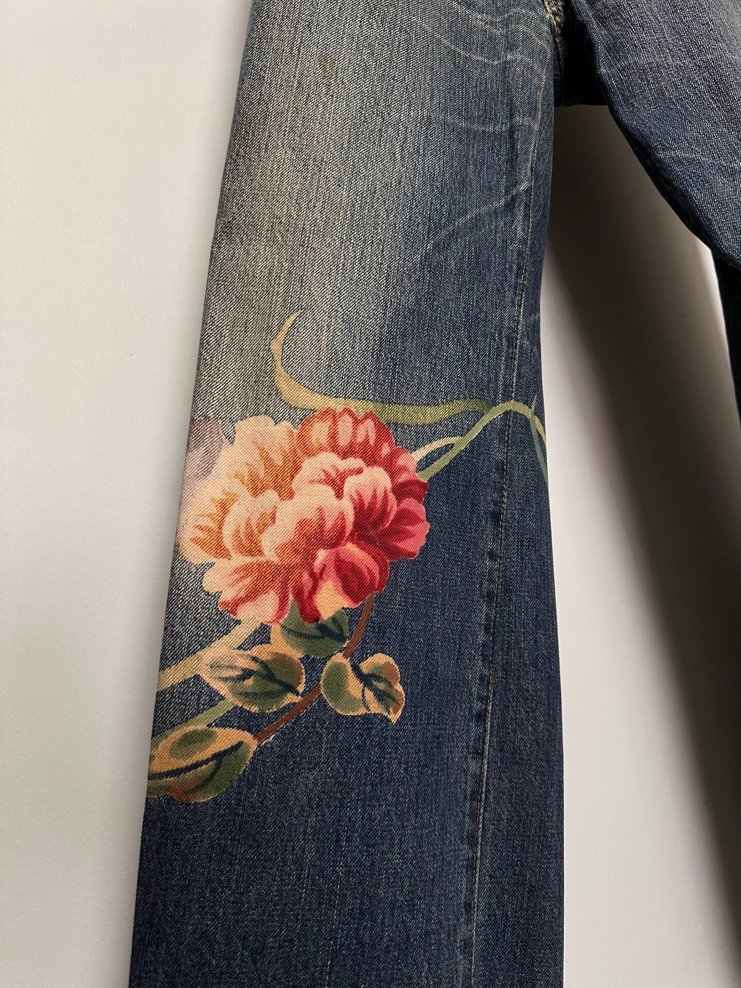 Yohji Yamamoto 02AW Yuzen Denim Jeans — label