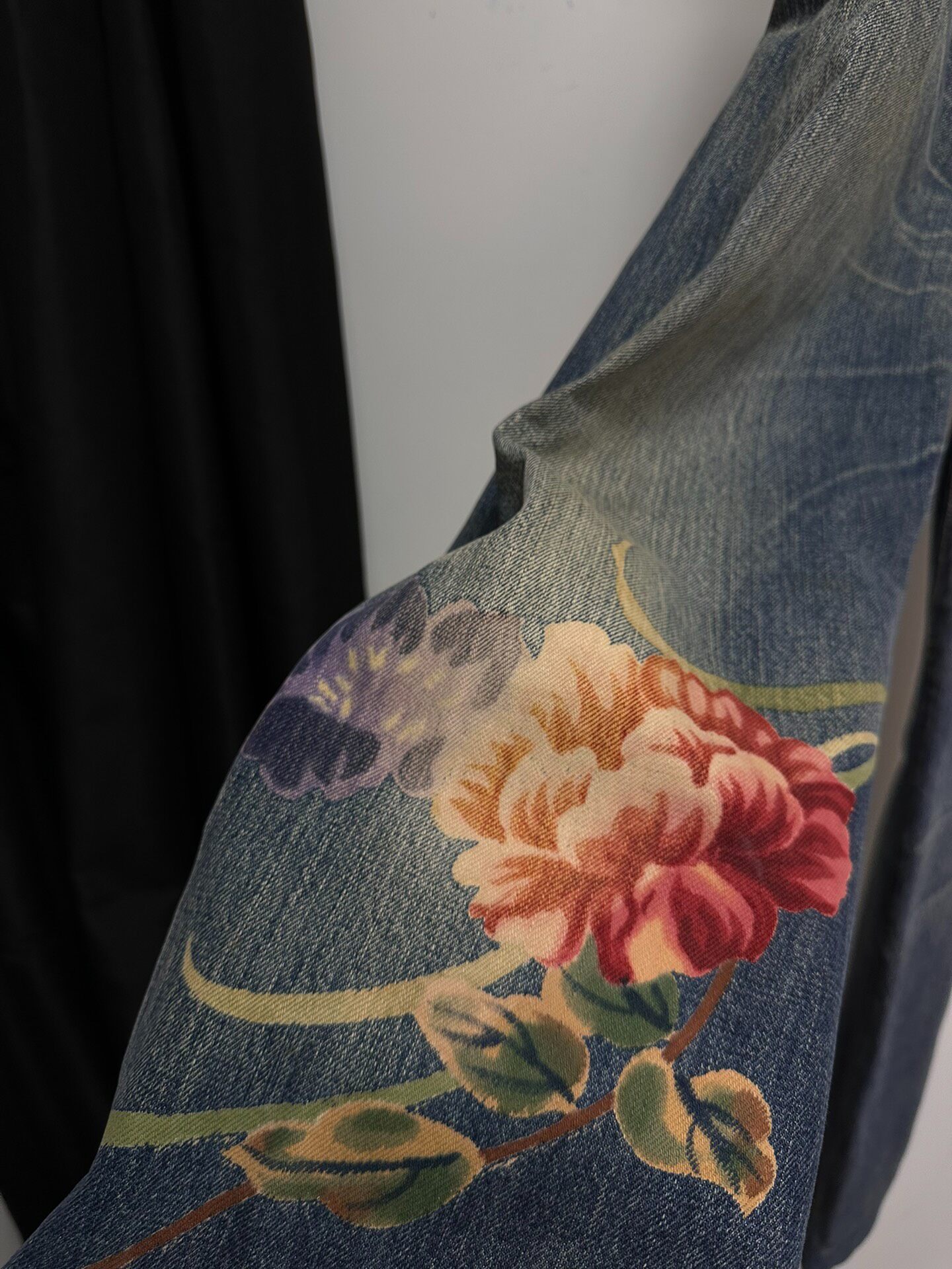 Yohji Yamamoto 02AW Yuzen Denim Jeans — back
