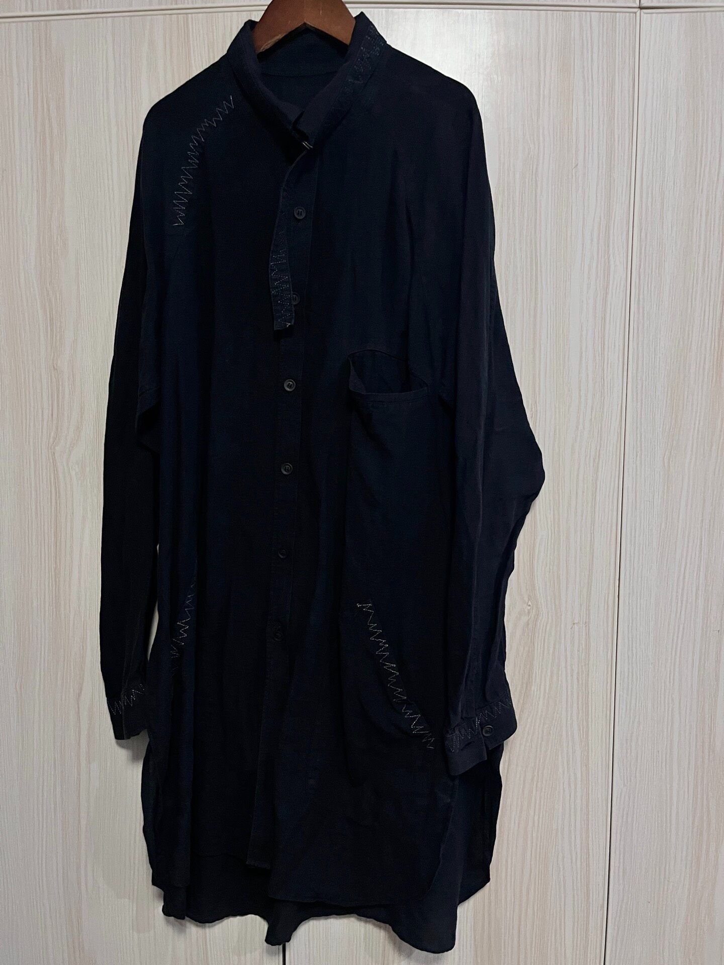 Yohji Yamamoto 24ss Black Linen Shirt